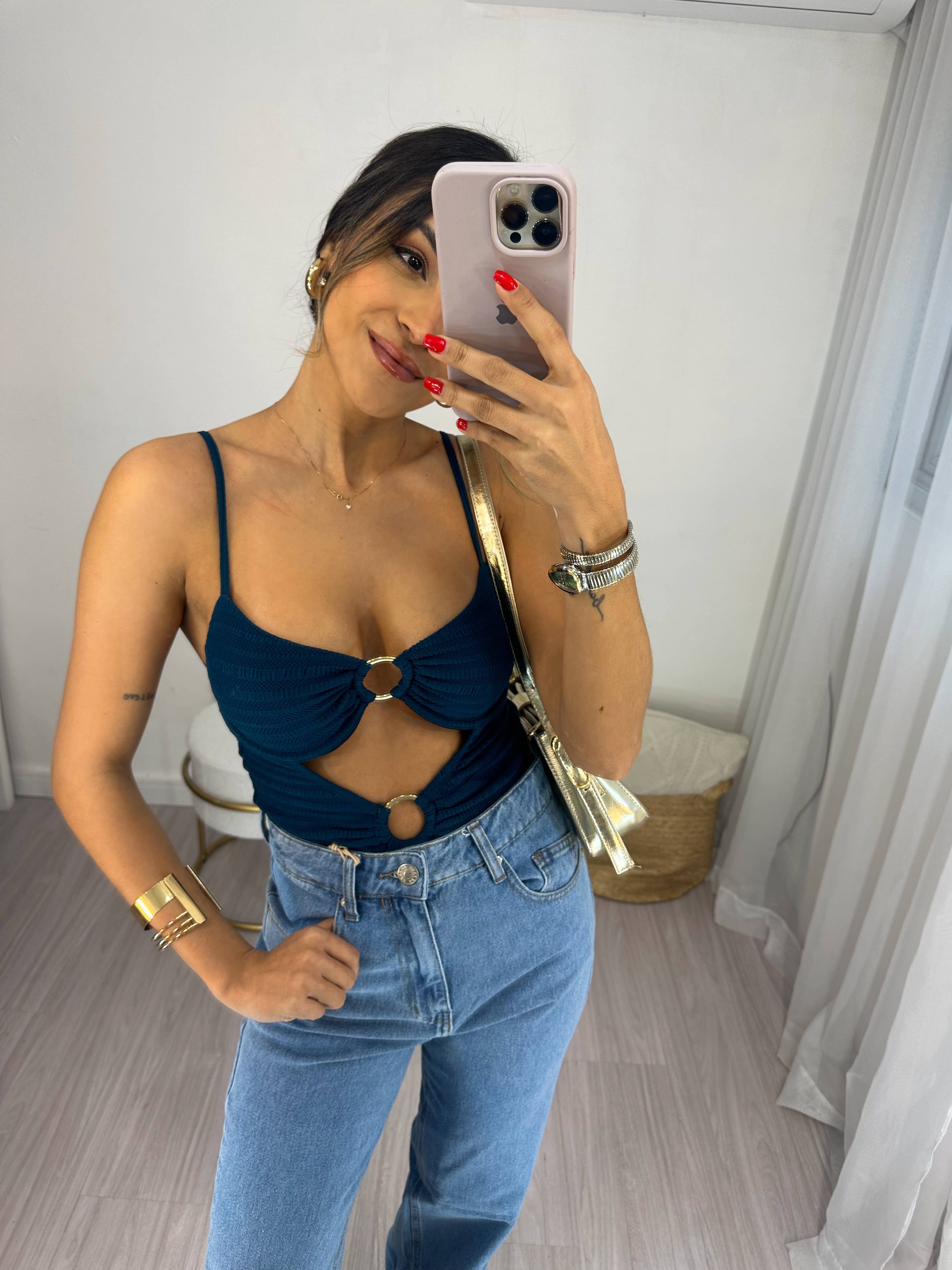 Body/Maiô Azul Giny