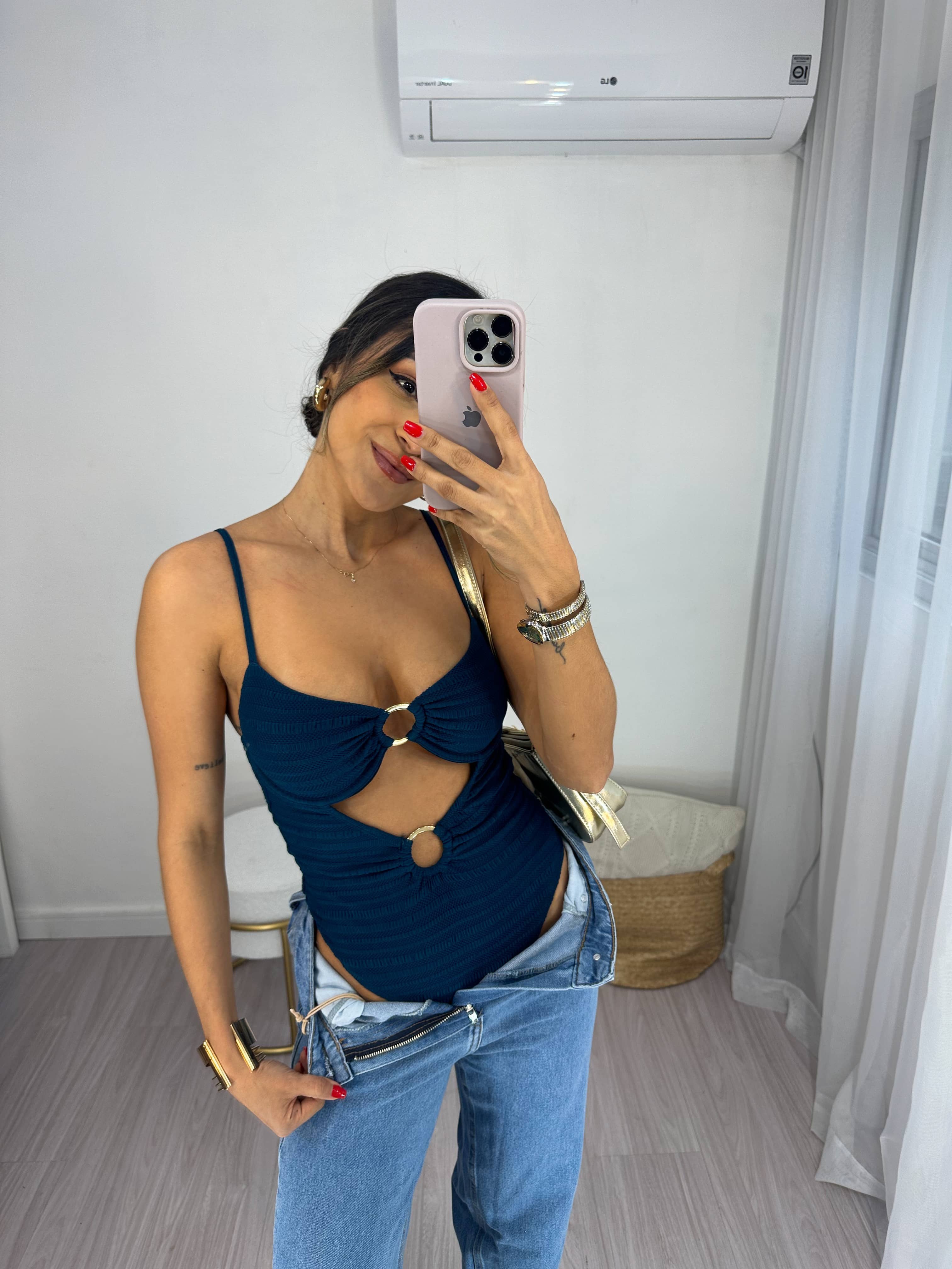 Body/Maiô Azul Giny