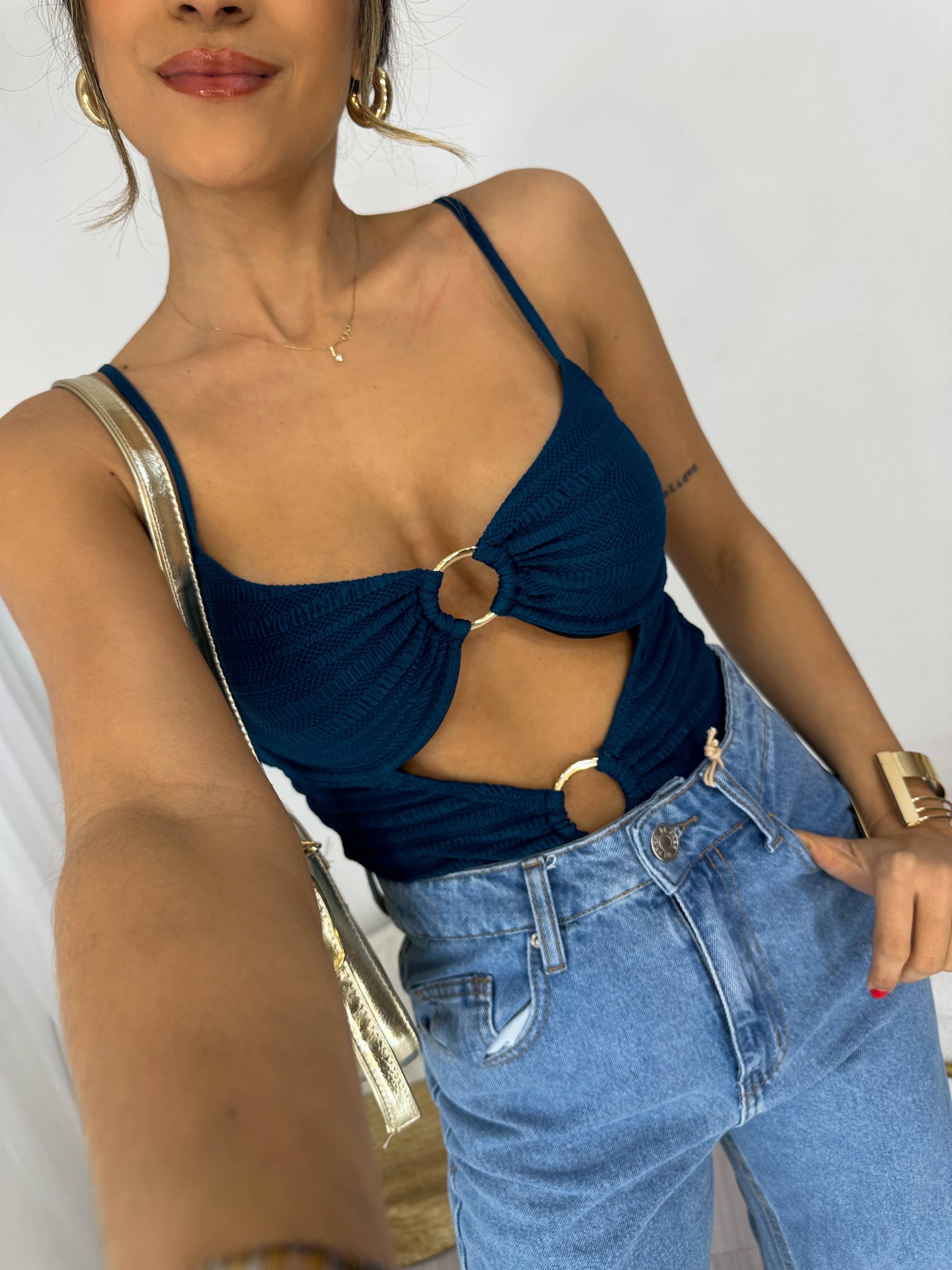 Body/Maiô Azul Giny