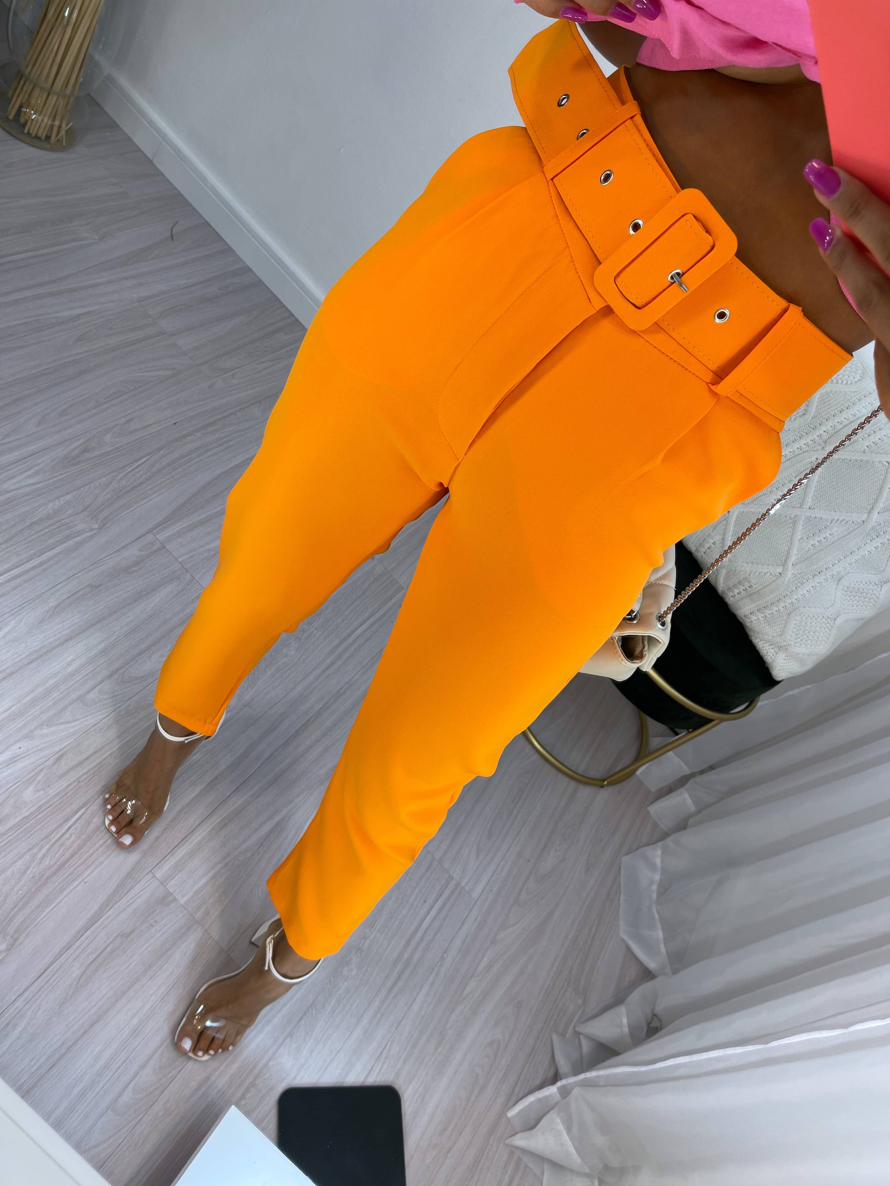 Calça Alfaiataria Giulia Laranja