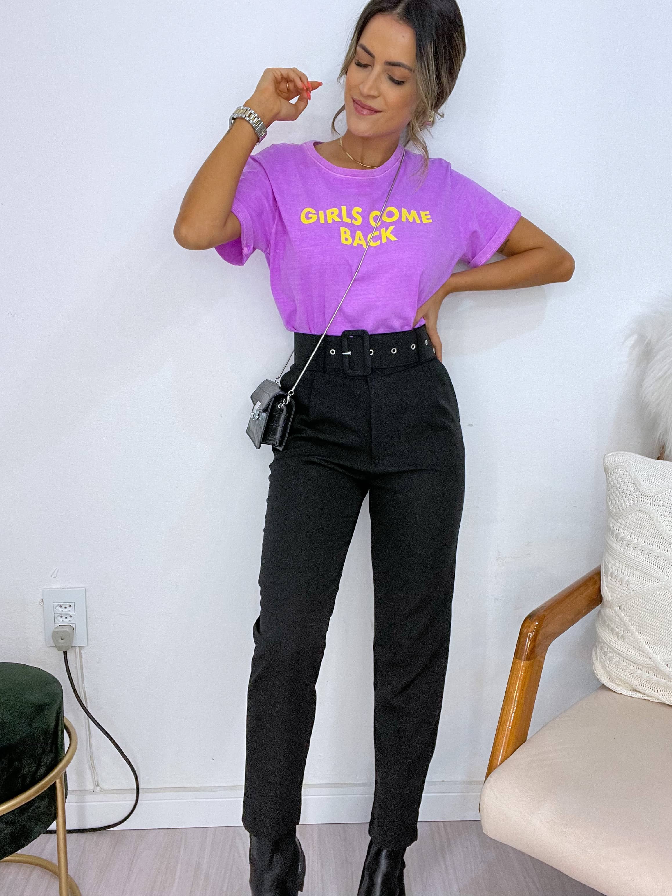 Calça Alfaiataria Giulia Preta