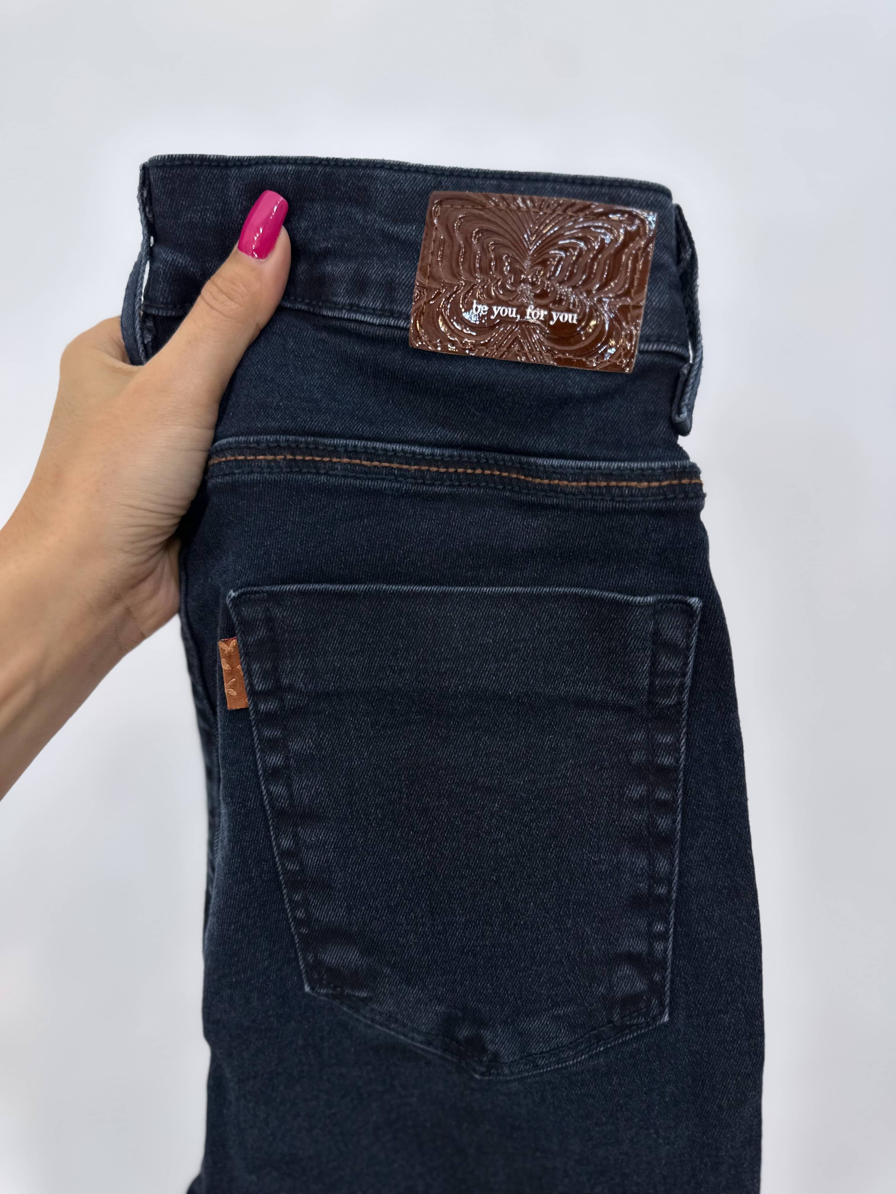 Calça Skinny Hot Helo Preto Vintage