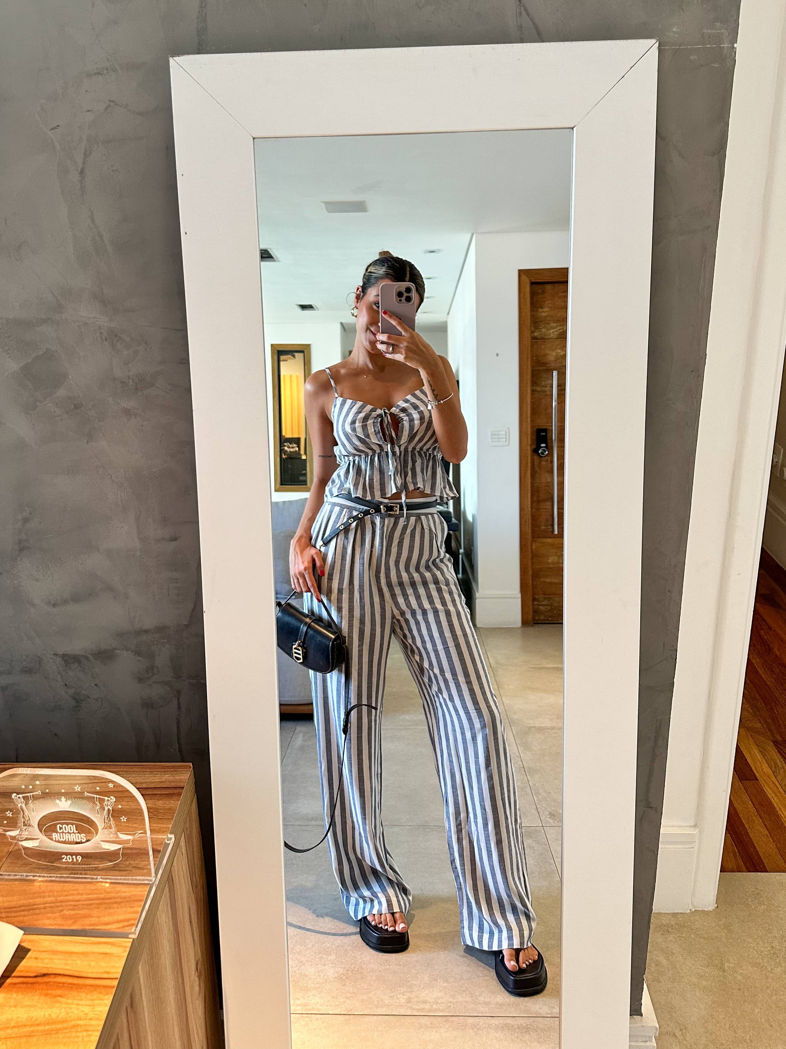 Cropped Listrado Isla