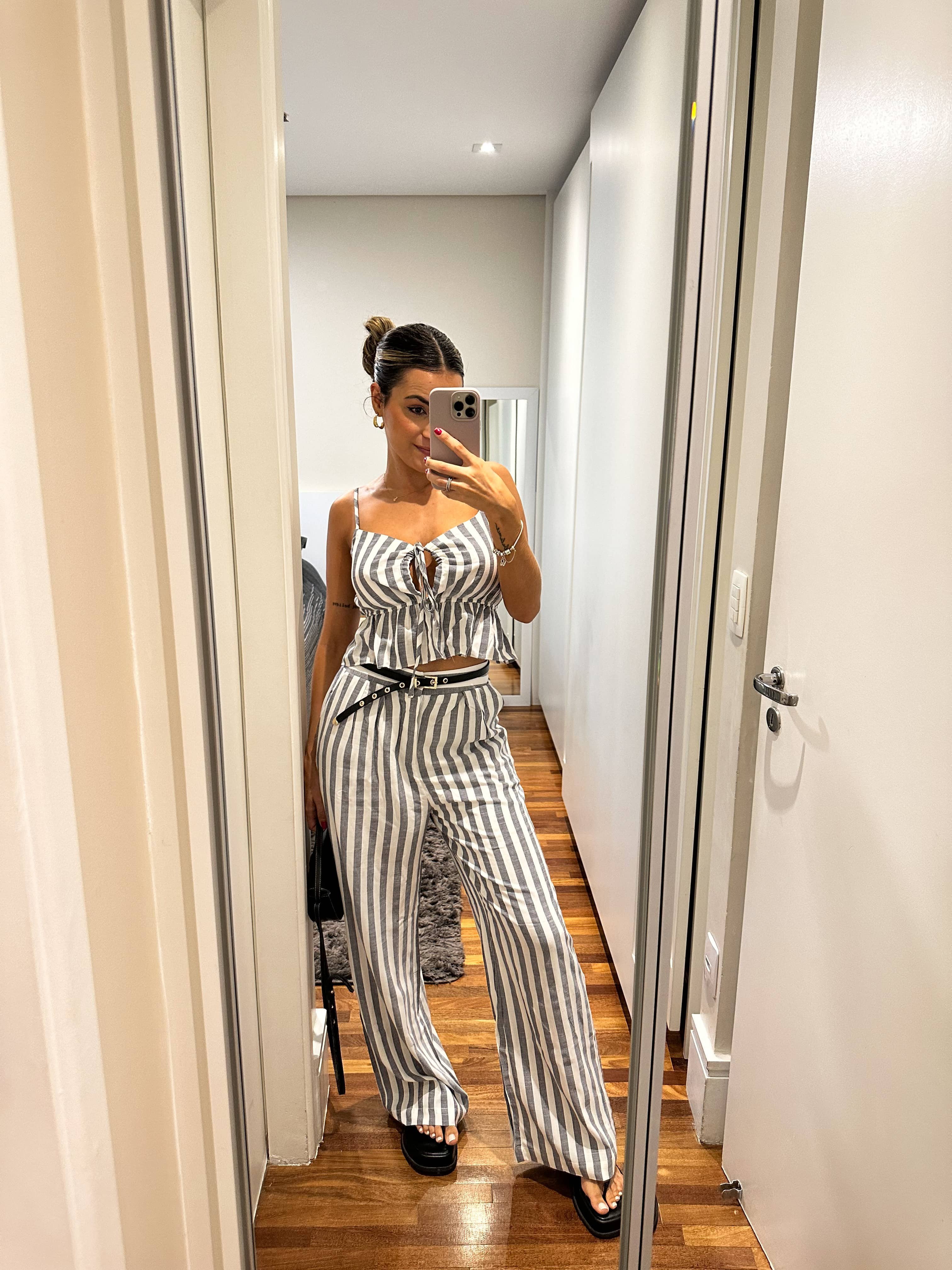 Cropped Listrado Isla