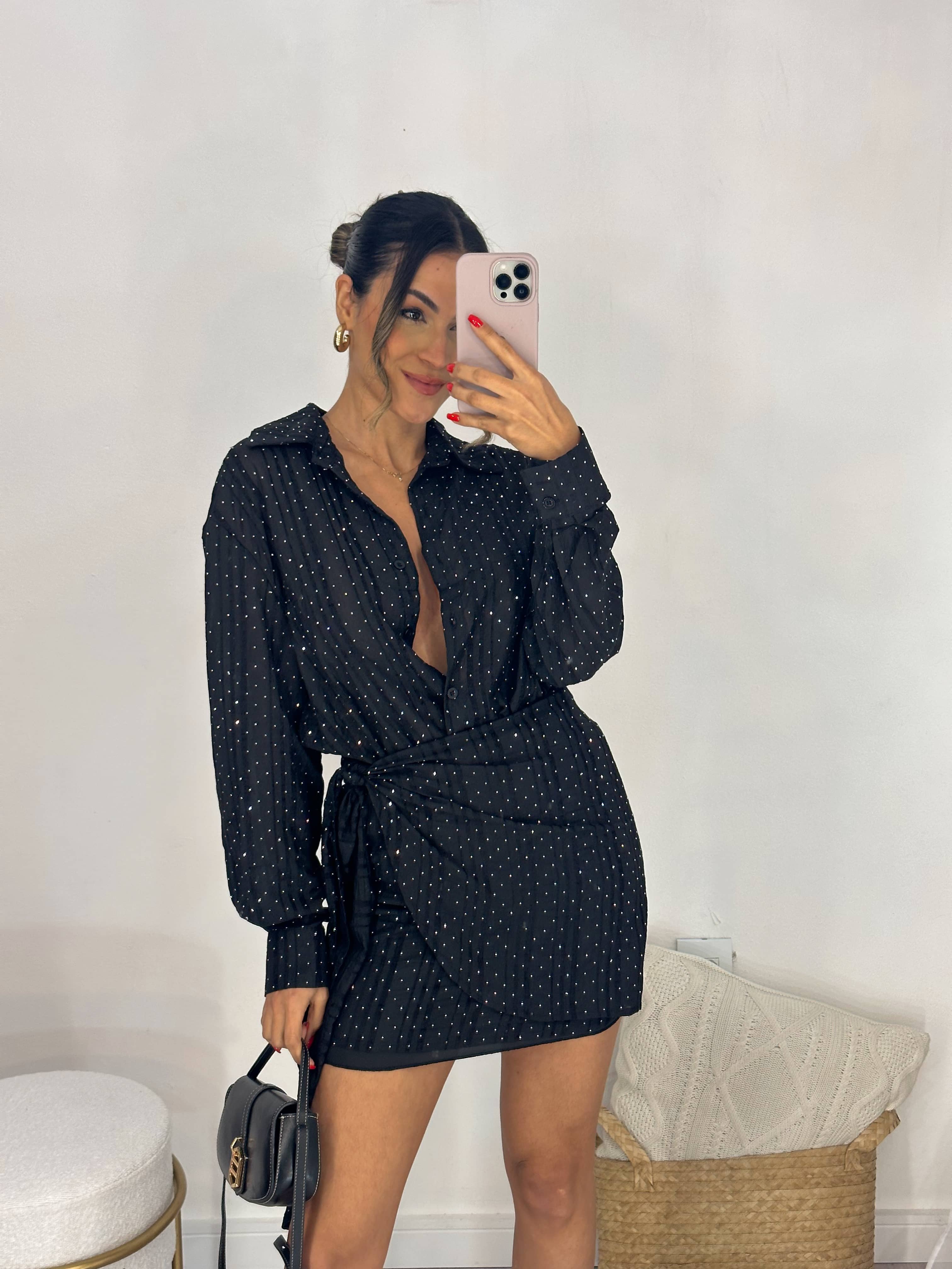 Conjunto Preto Karly Strass