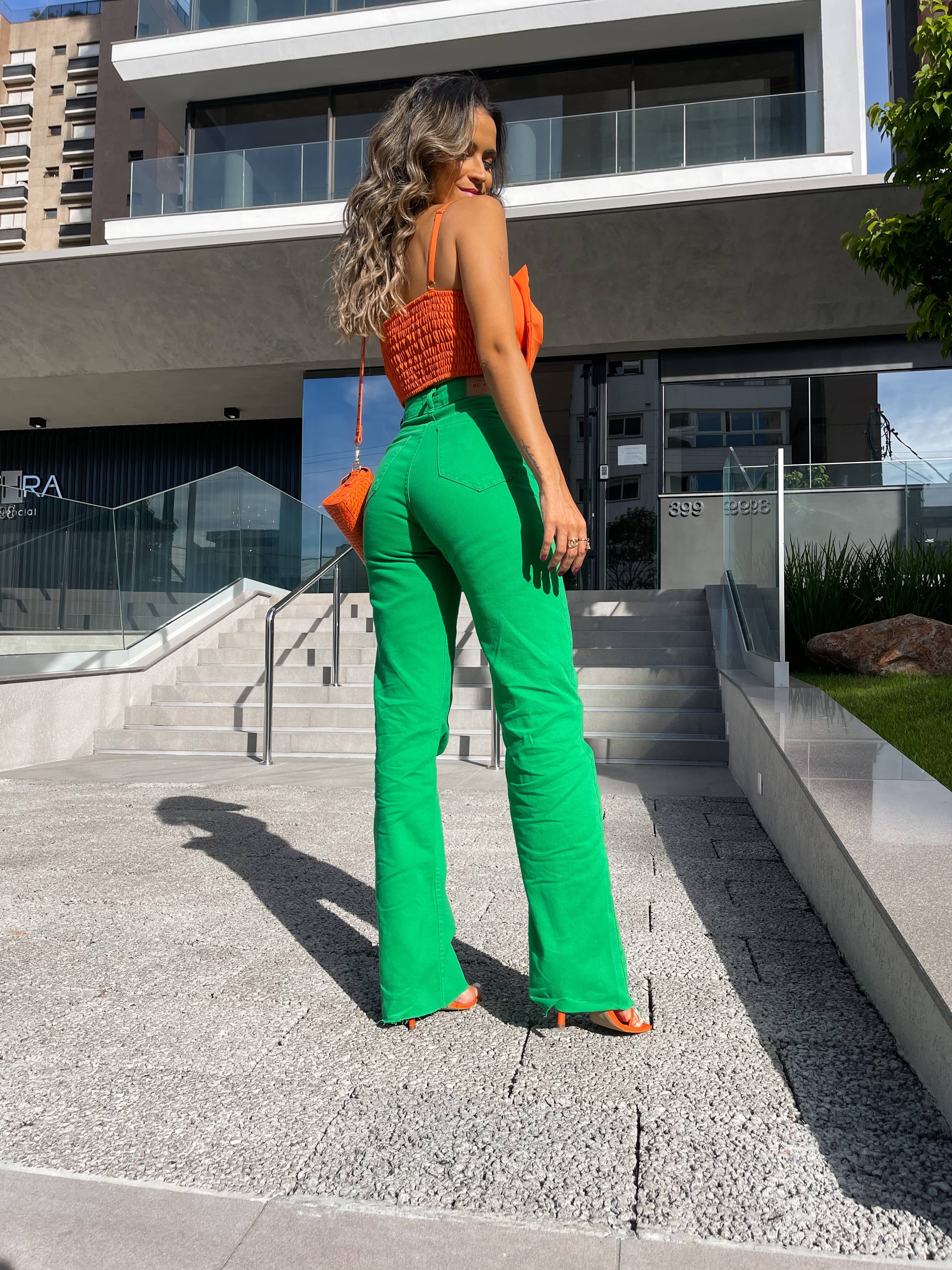 Calça Wide Leg Ana Verde