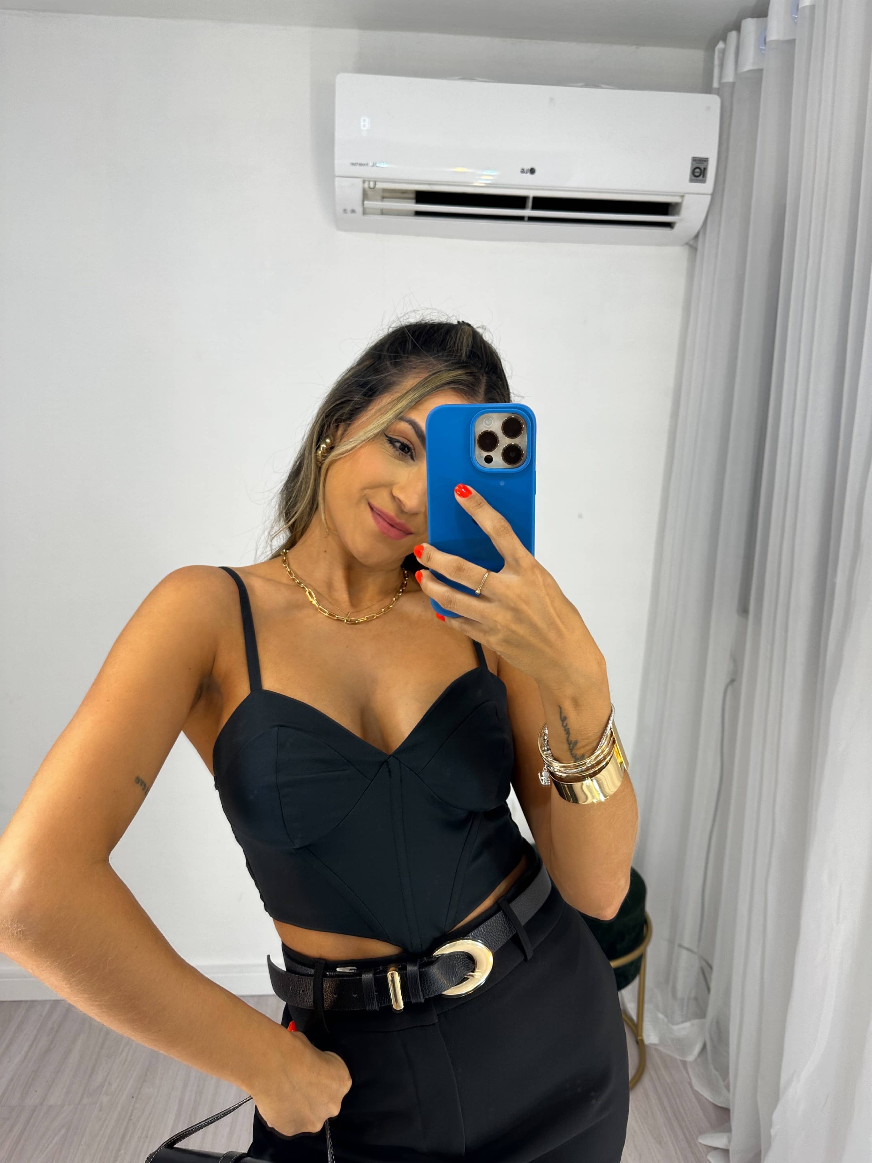 Cropped Corset Liberty Preto