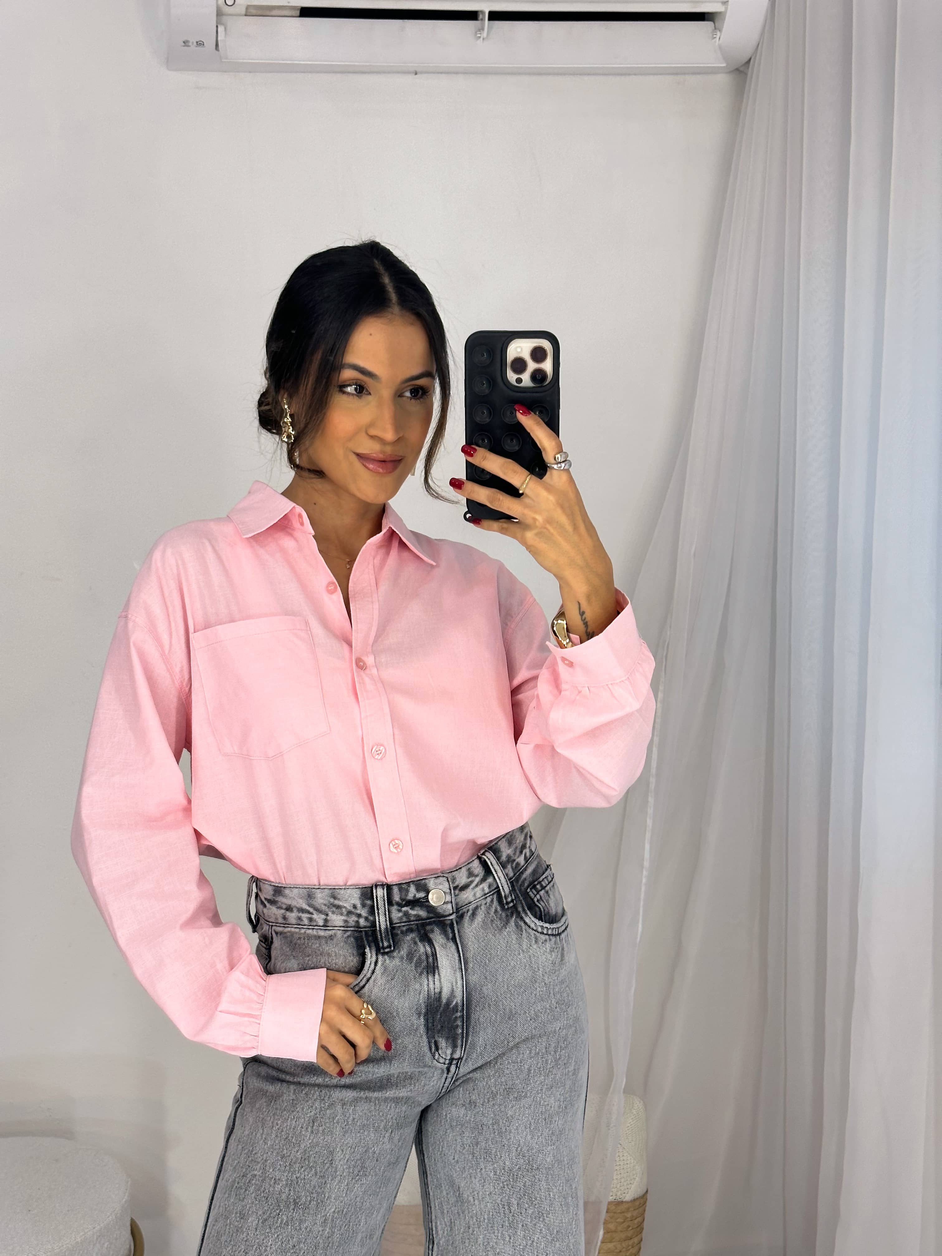 Camisa Rosa Bebe Lizy