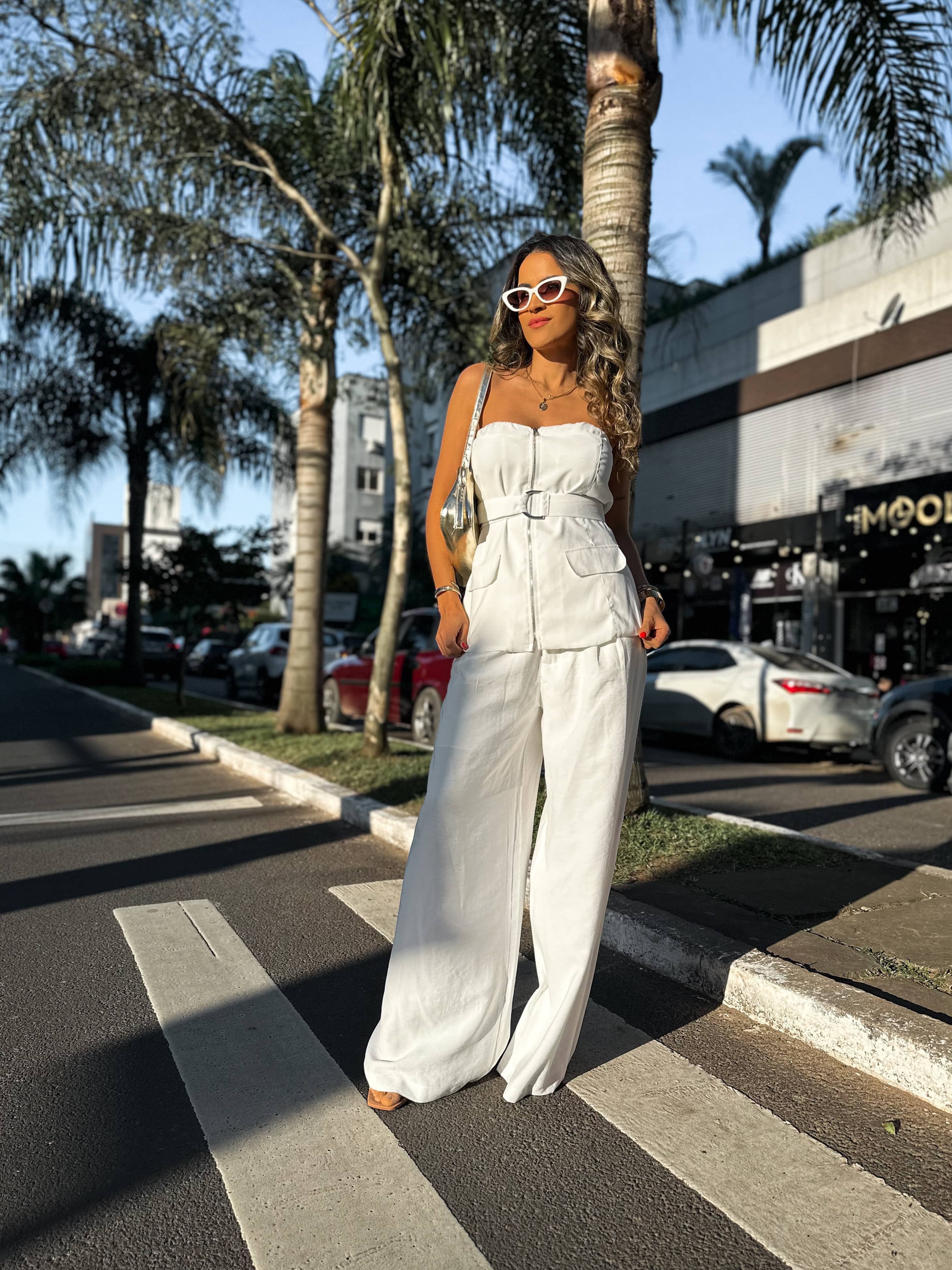 Calça Alfaiataria Branco Mariah