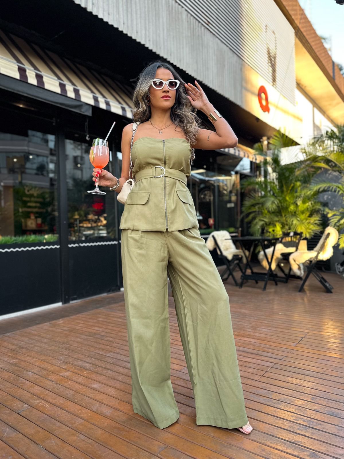 Calça Alfaiataria Verde Mariah