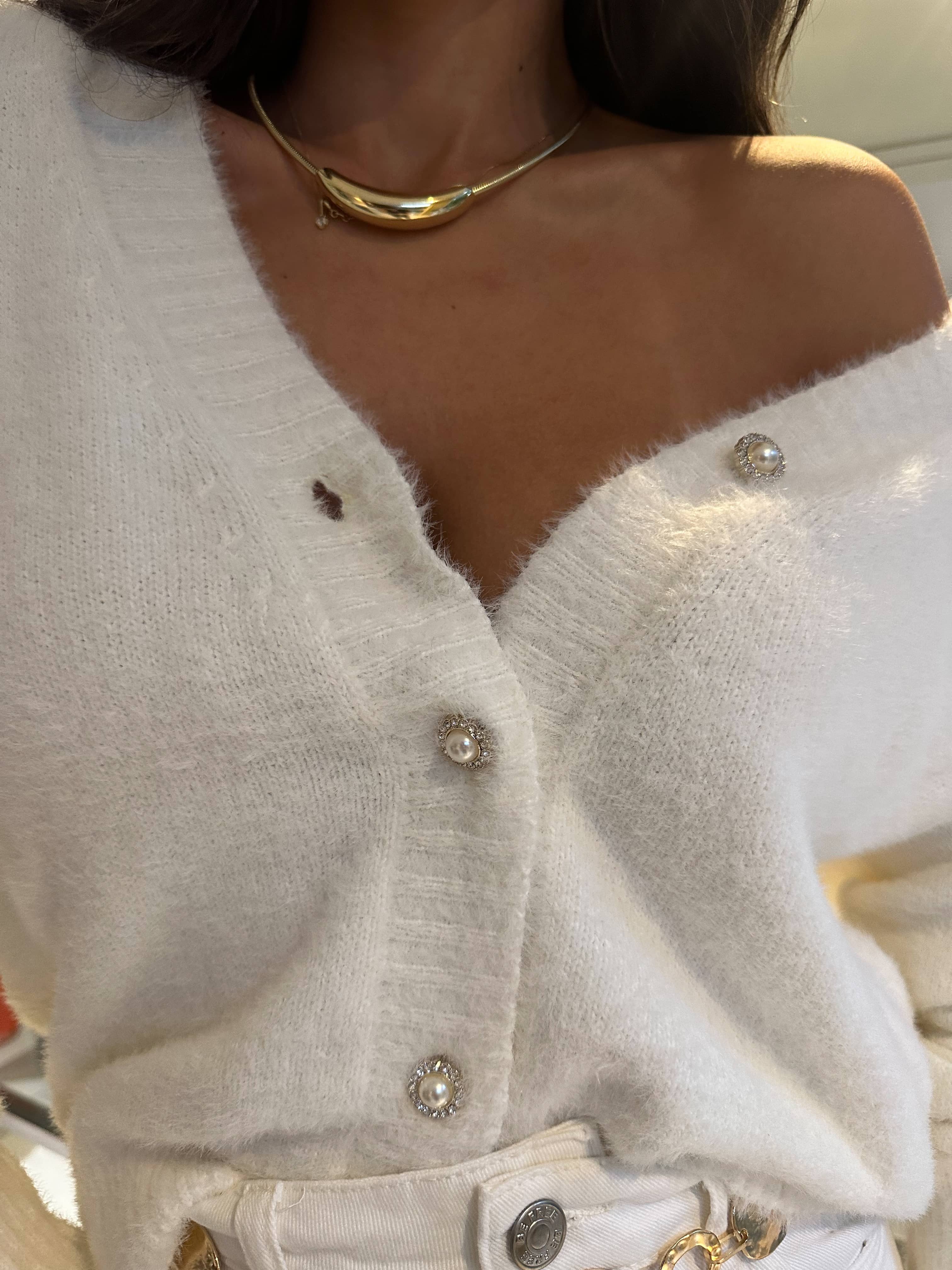 Casaco Tricot Off Myra