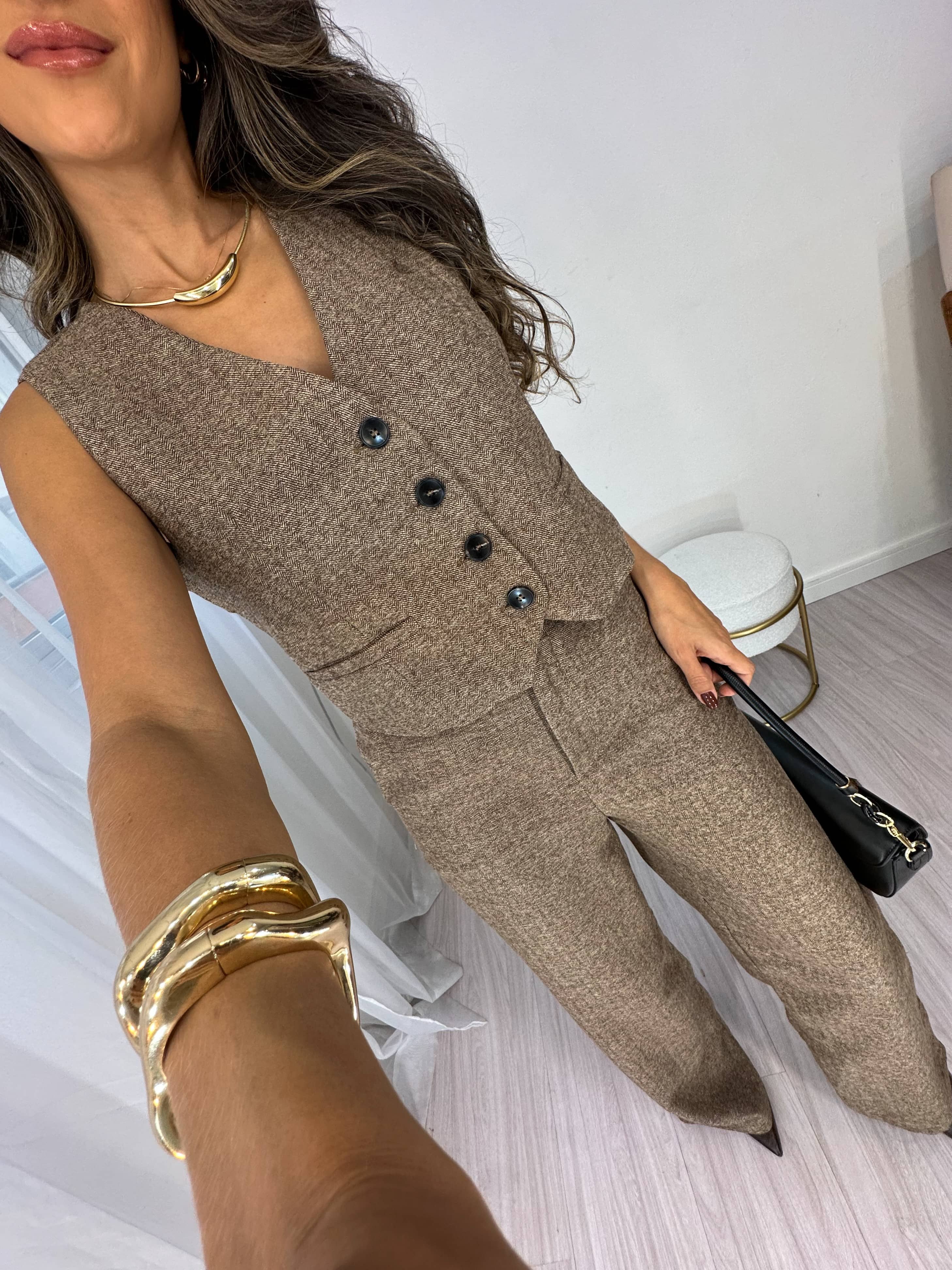 Conjunto Marrom Nany