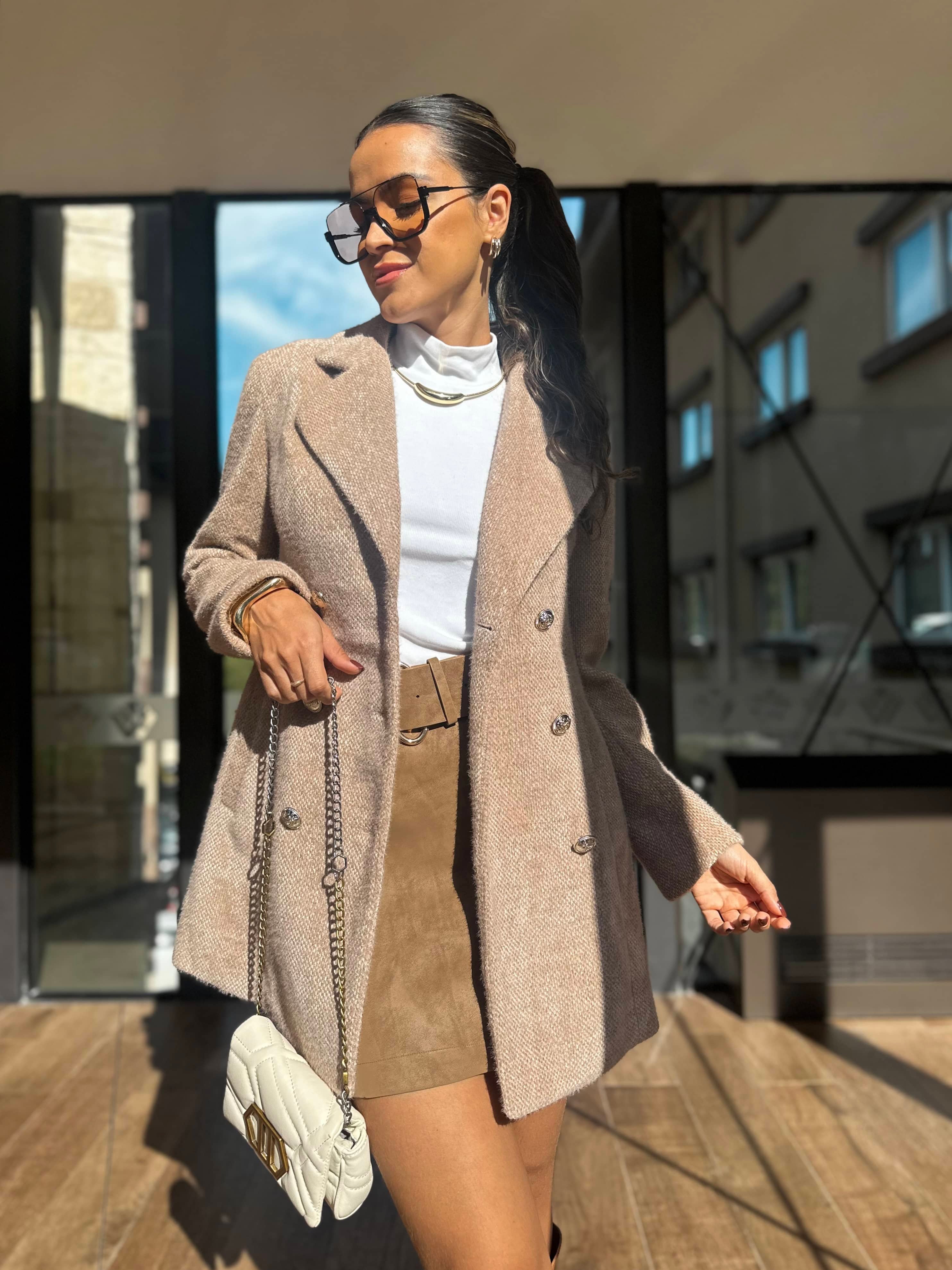 Casaco Alongado Nude Nicoly