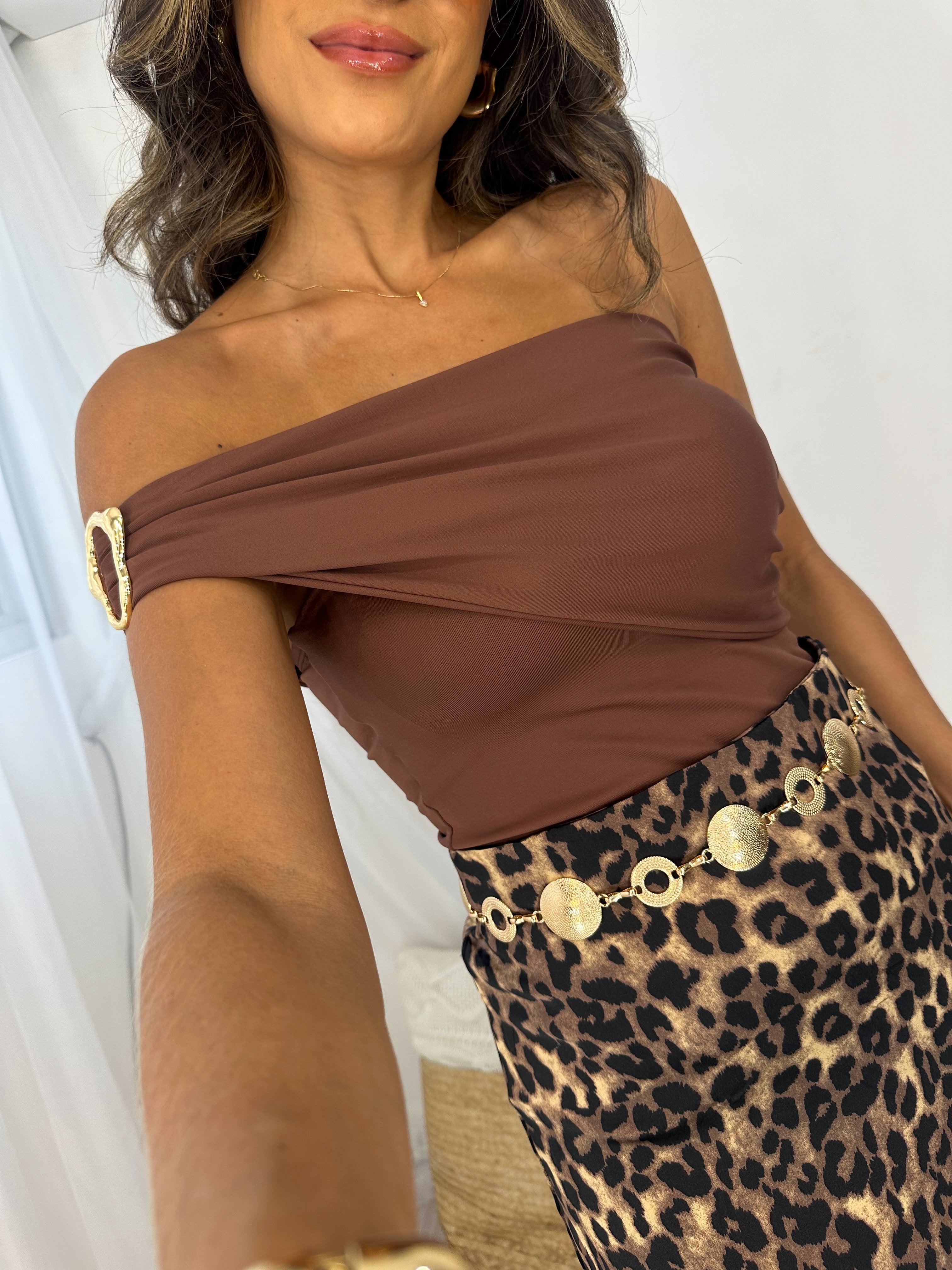 Saia Midi Wanya Onça