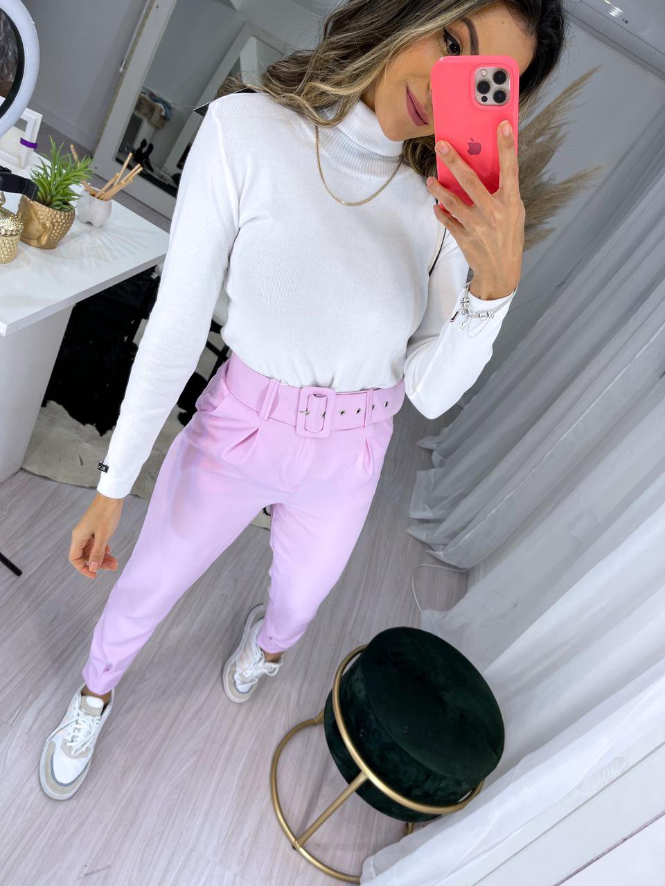 Calça Peggy Rosa Bebê