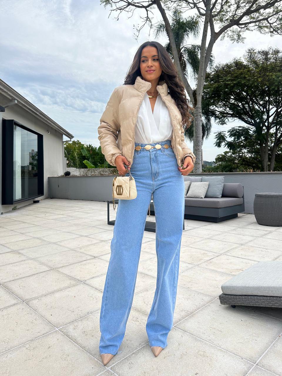 Jaqueta Puffer Nude Rony