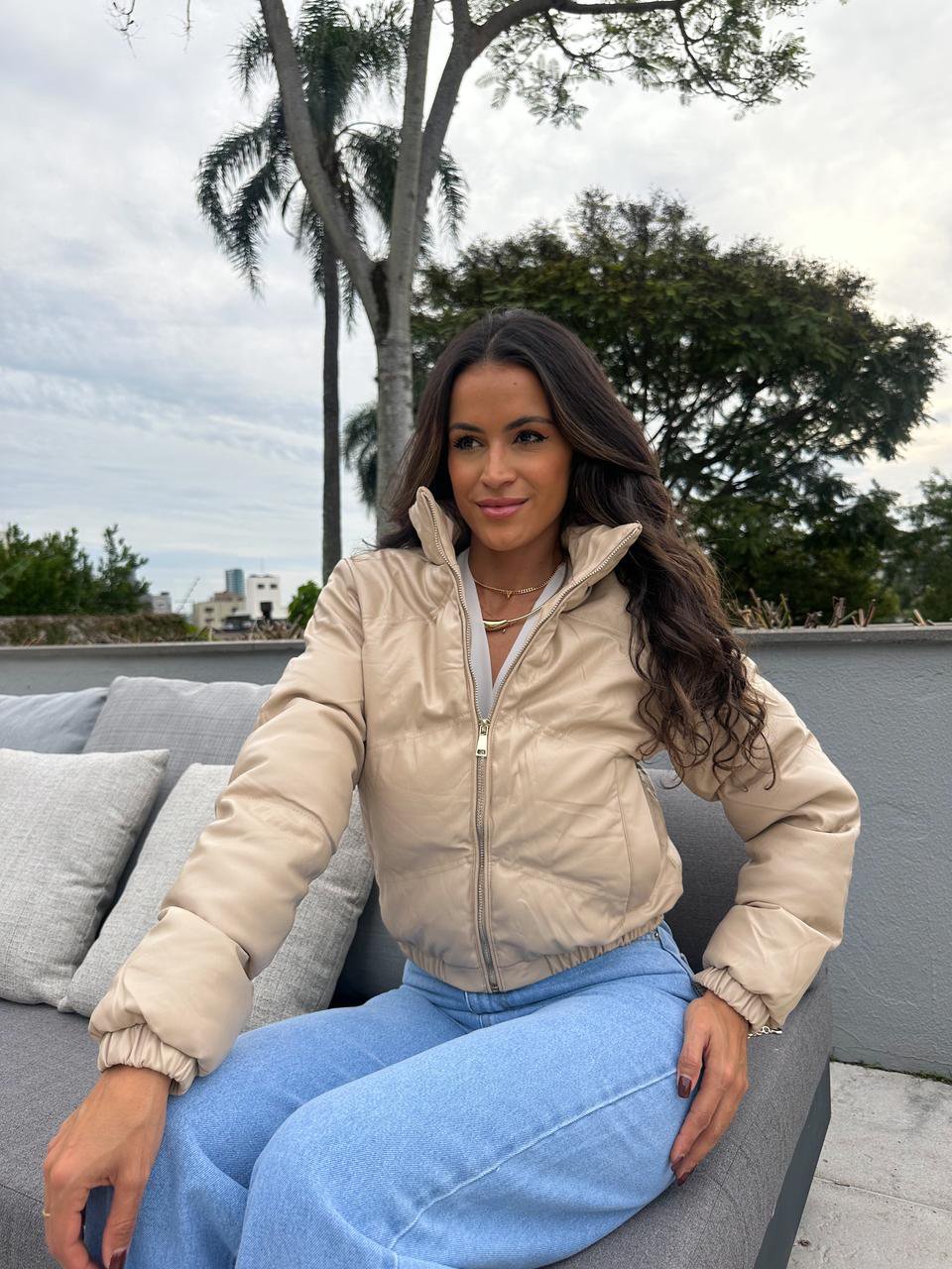 Jaqueta Puffer Nude Rony