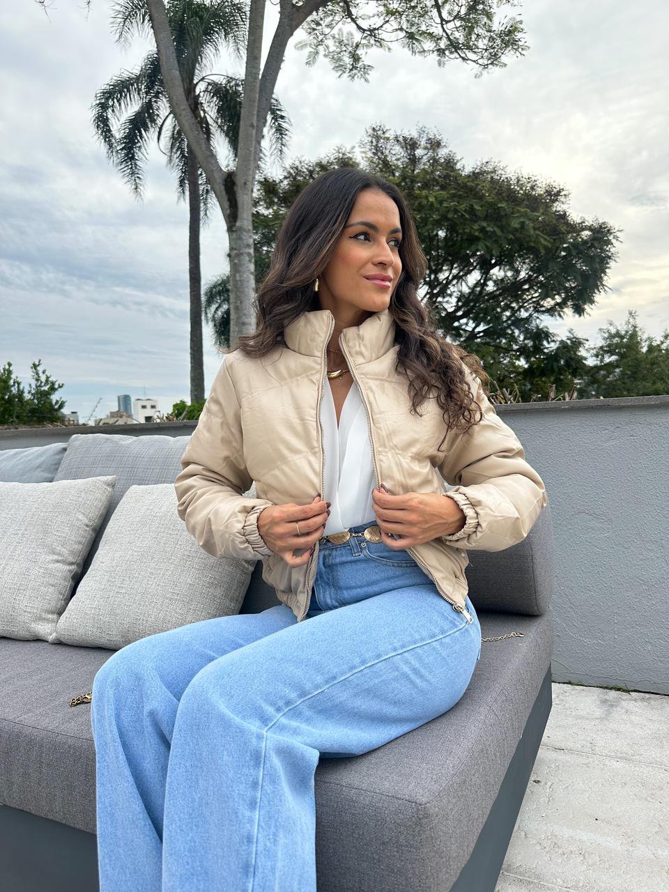 Jaqueta Puffer Nude Rony