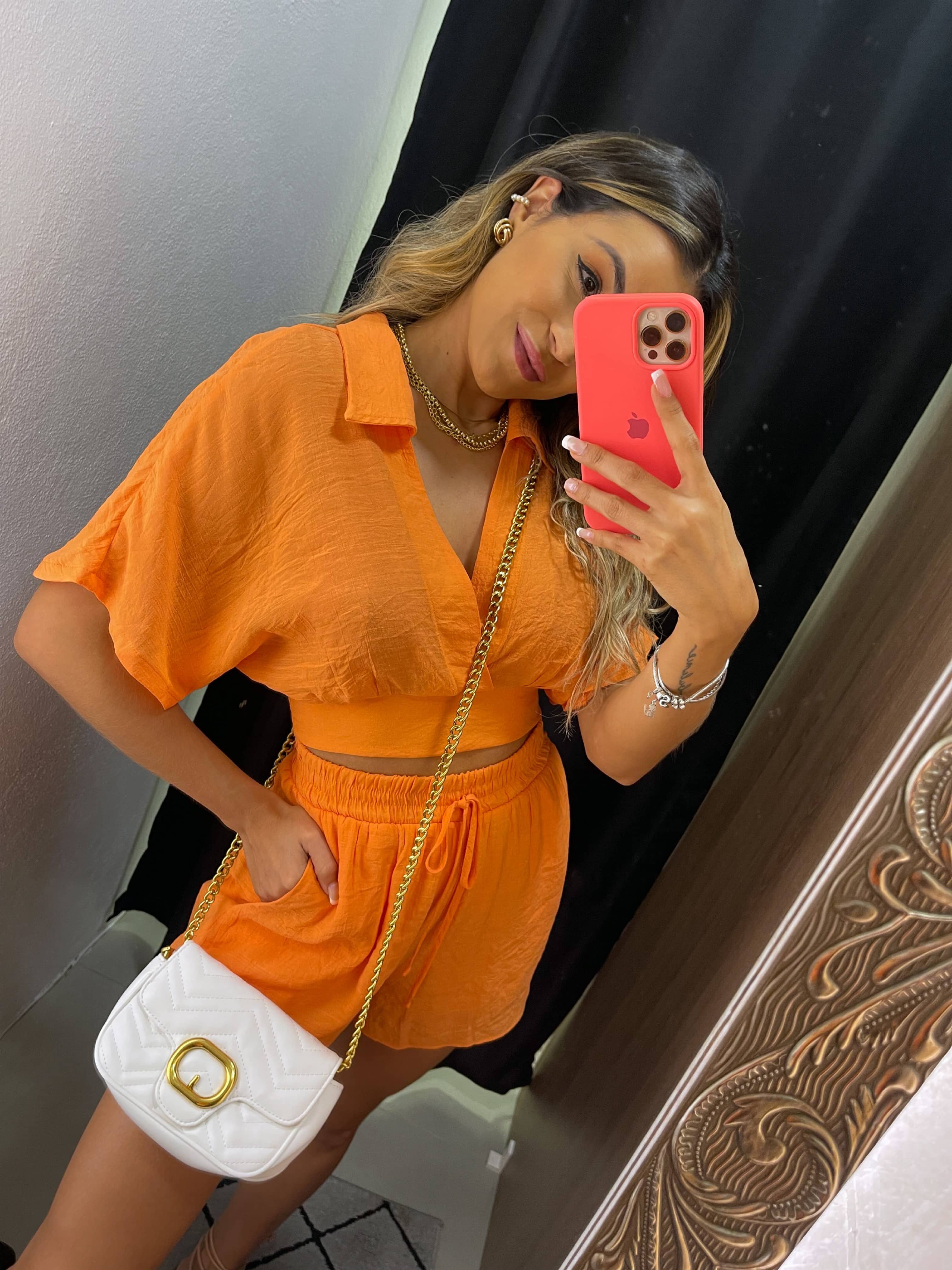 Short Taylor Laranja