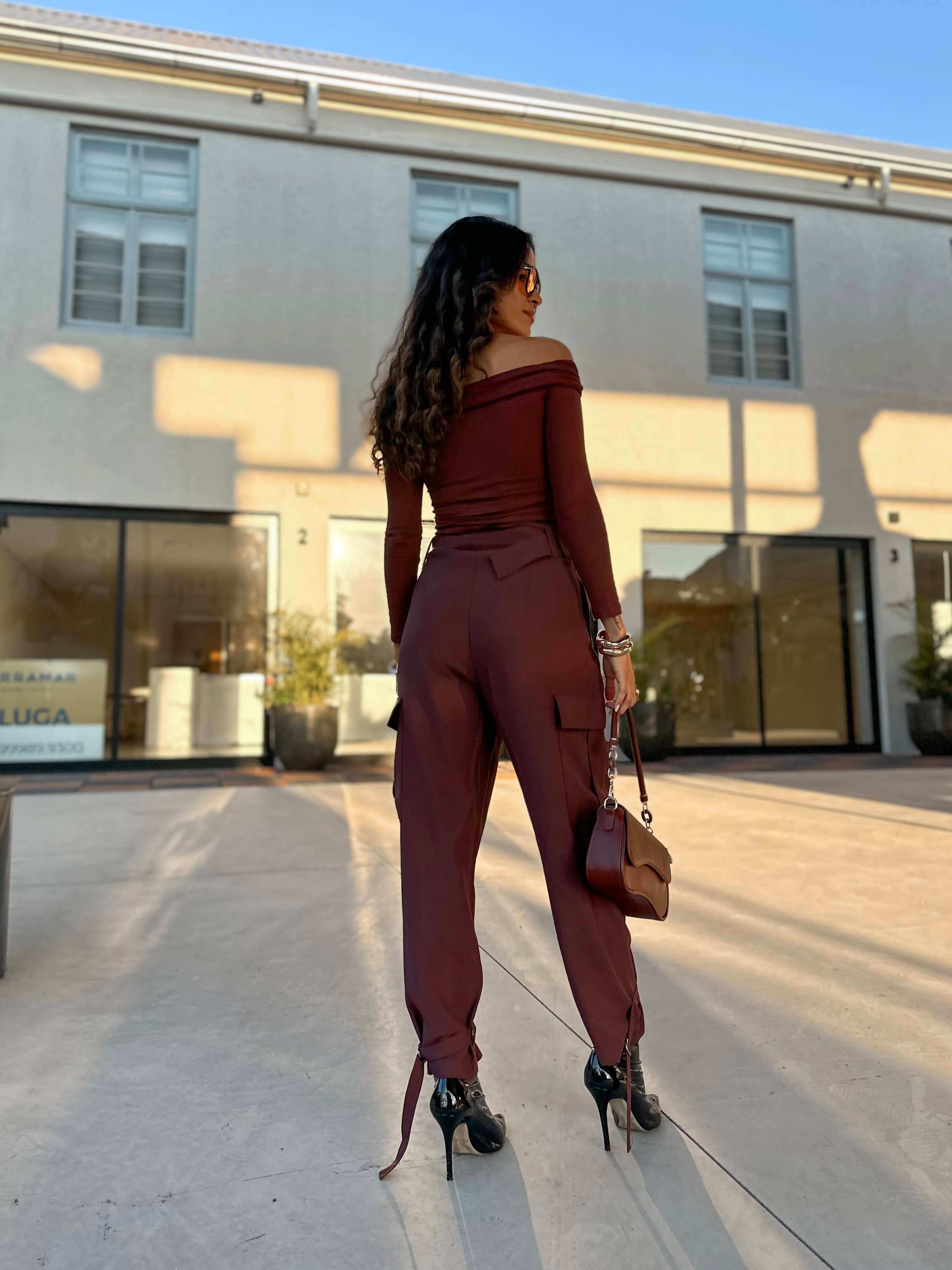 Calça Cargo Marrom Sydi