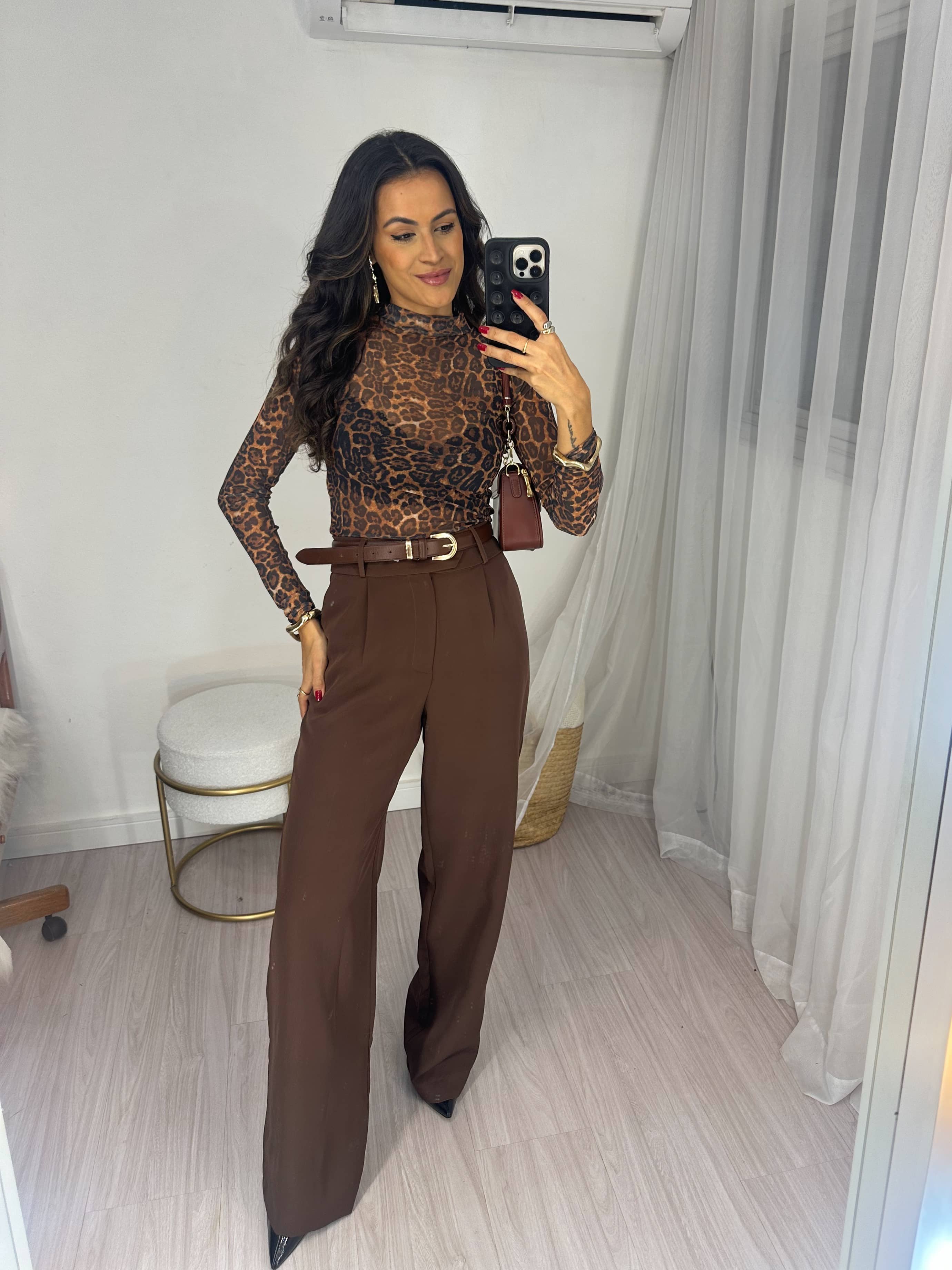 Body Tule Onça Gisela