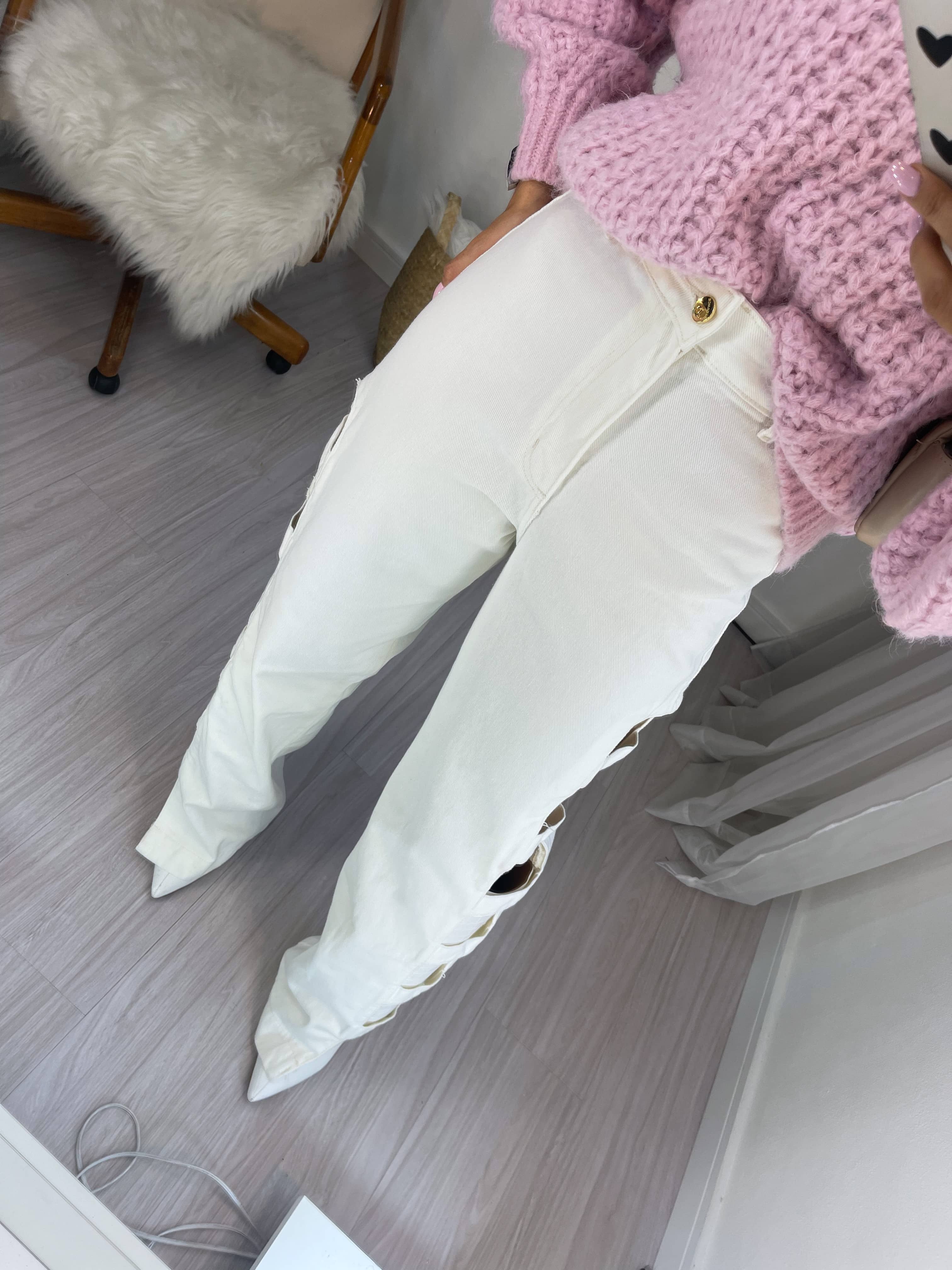 Calça Wide Leg Wendy Off White