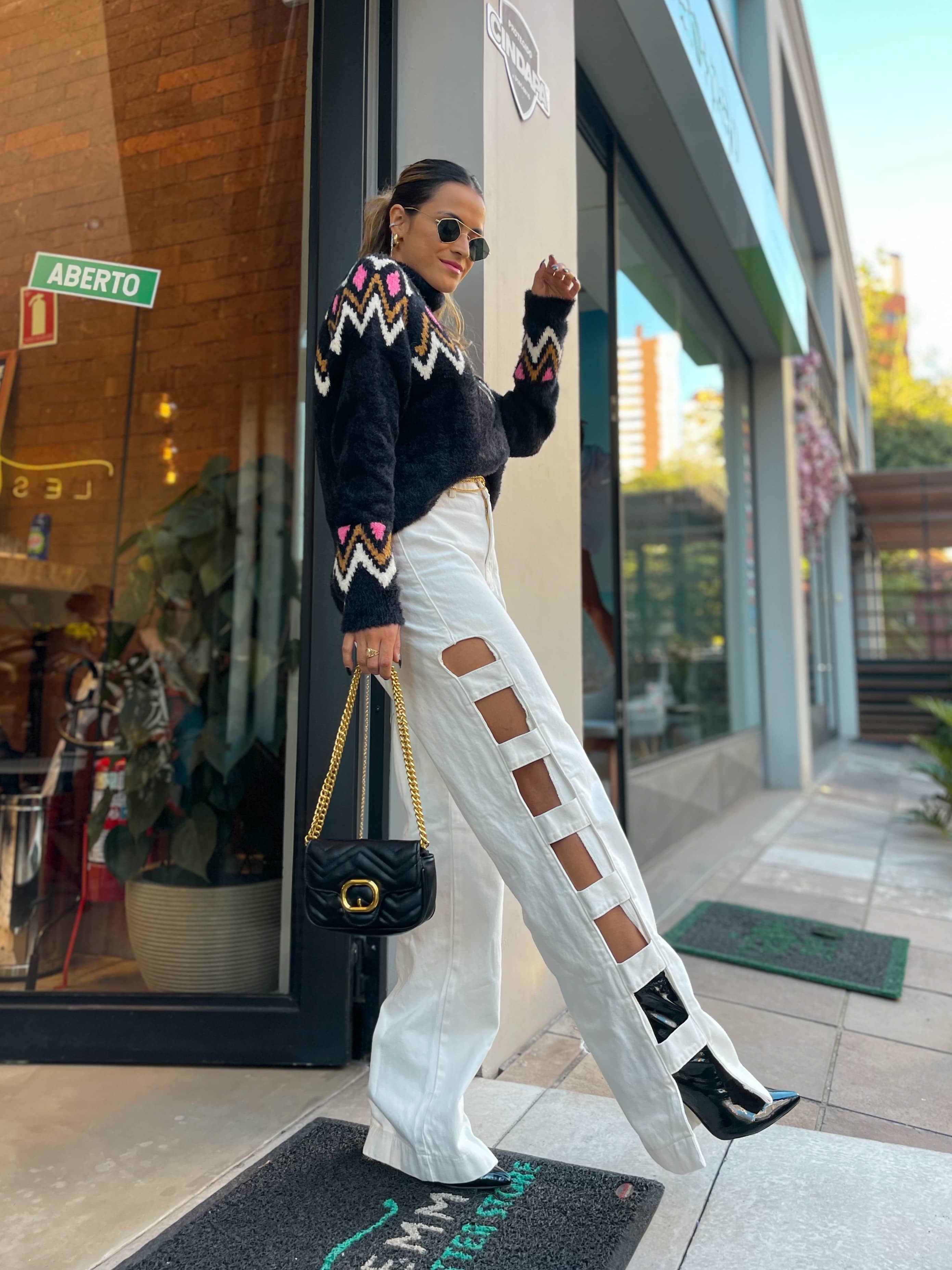 Calça Wide Leg Wendy Off White