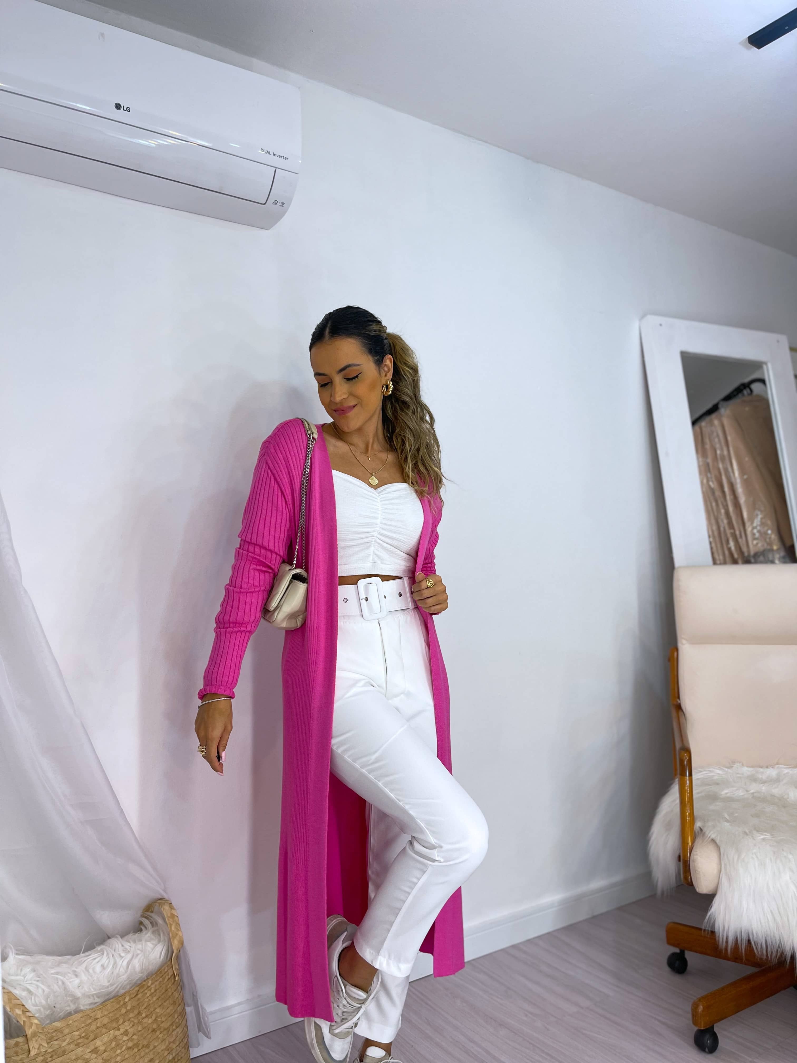 Casaco Cardigan Wish Rosa