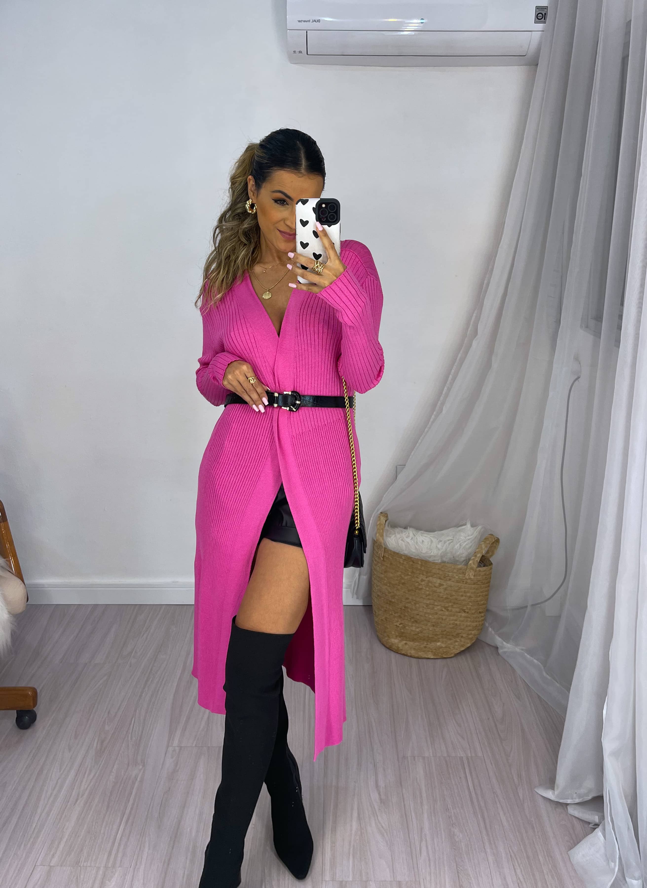 Casaco Cardigan Wish Rosa