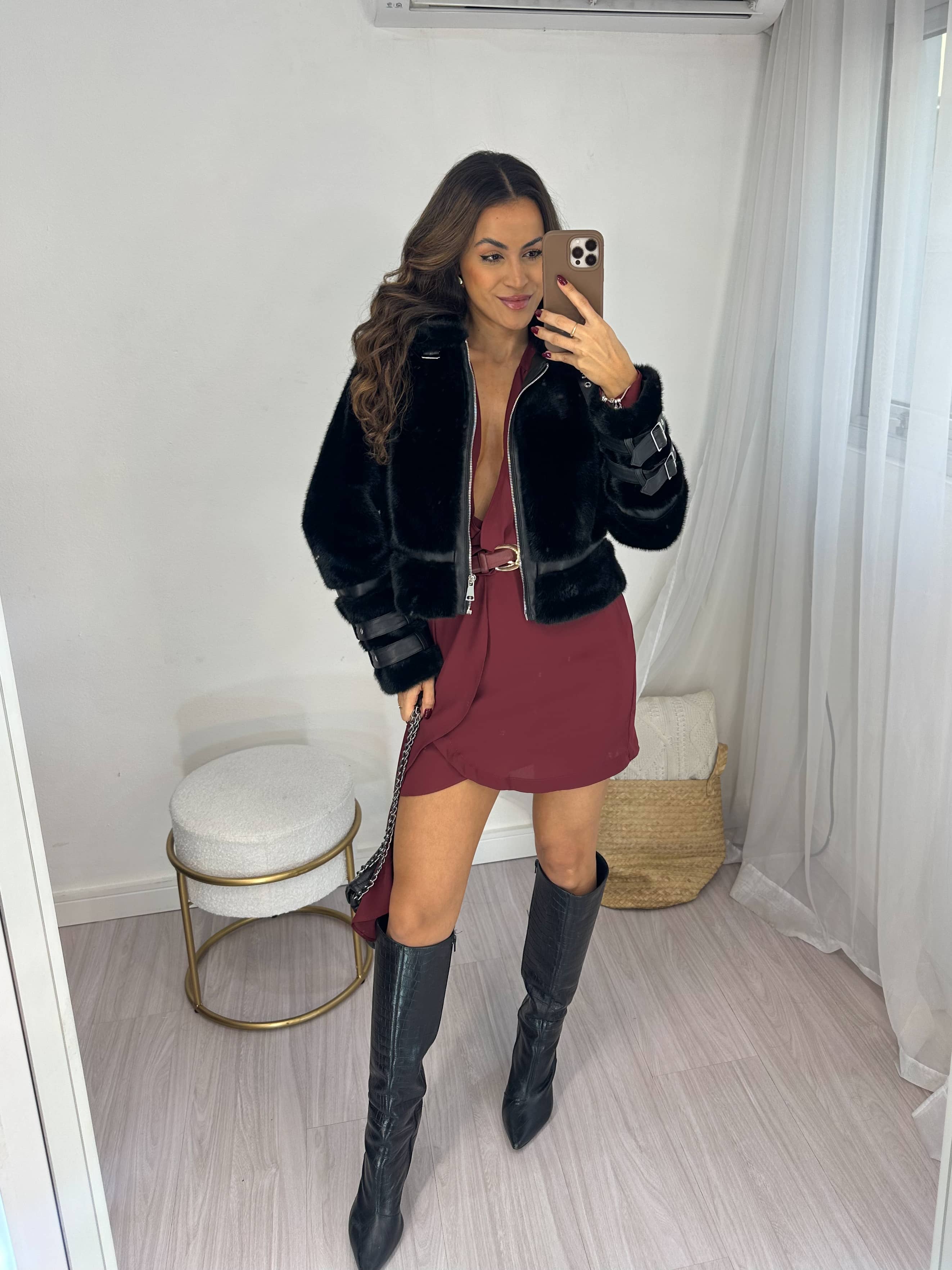 Vestido Vinho Alice