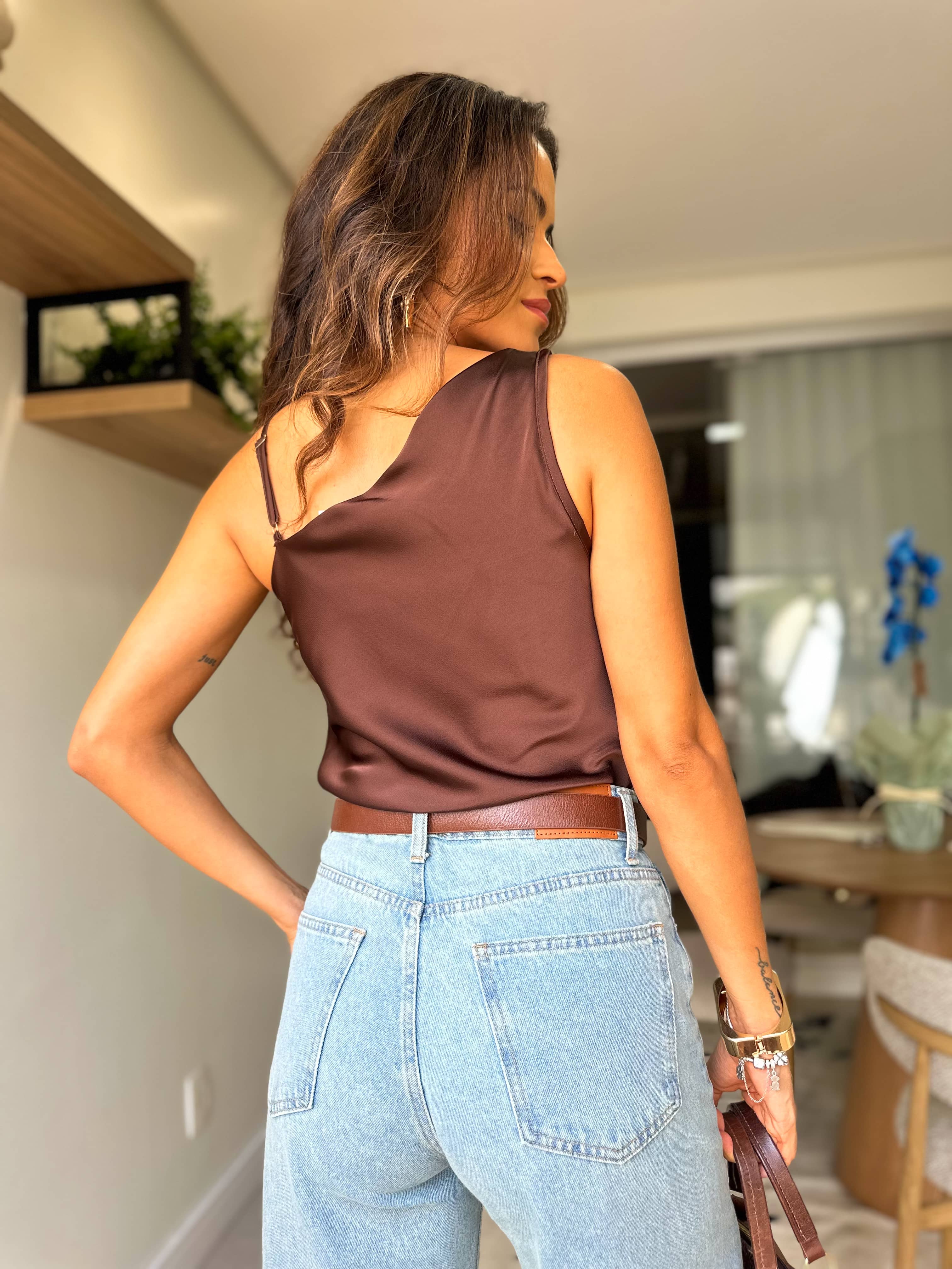 Blusa Marrom Elen
