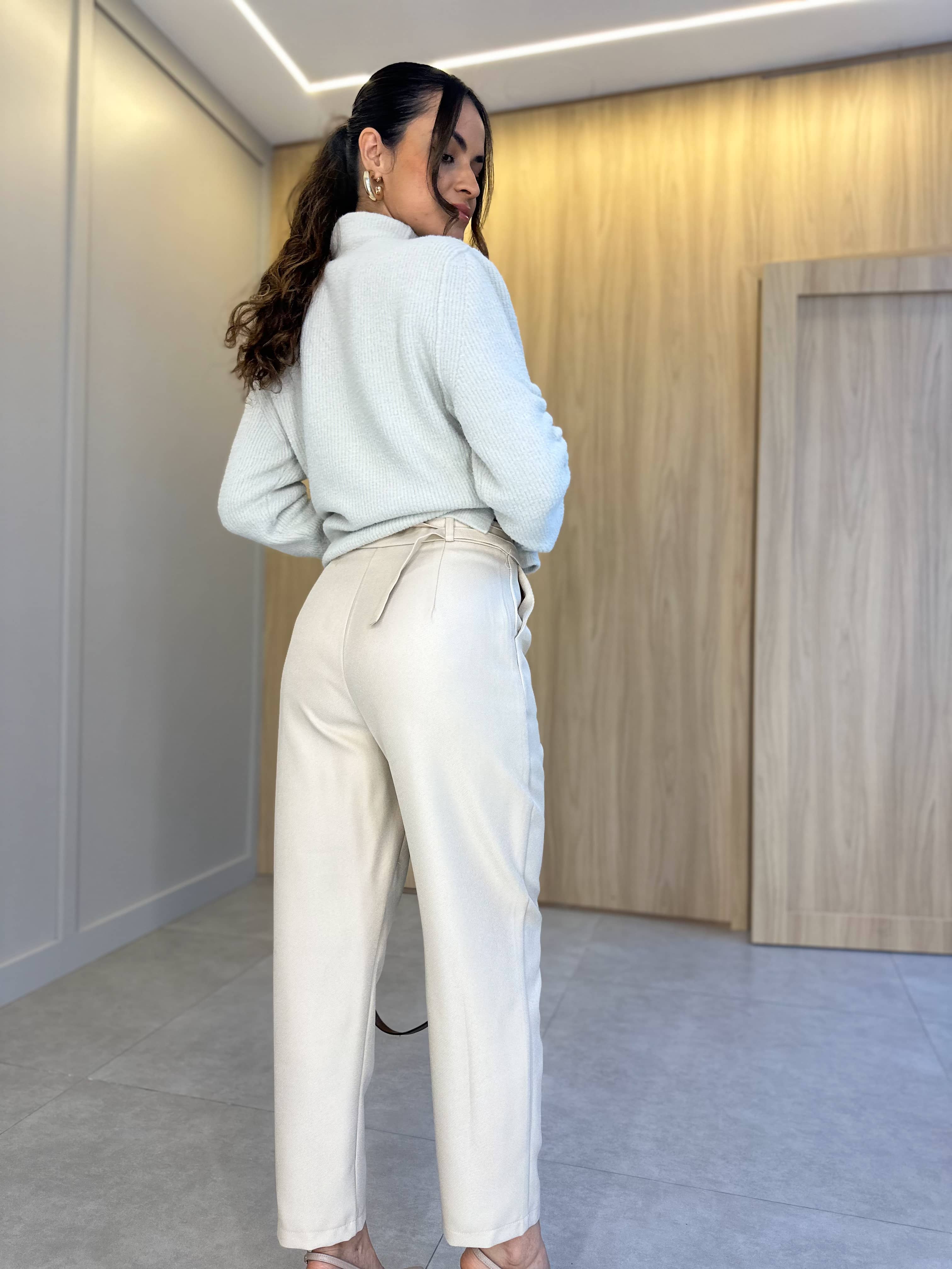 Calça Alfaiataria Nude Magie