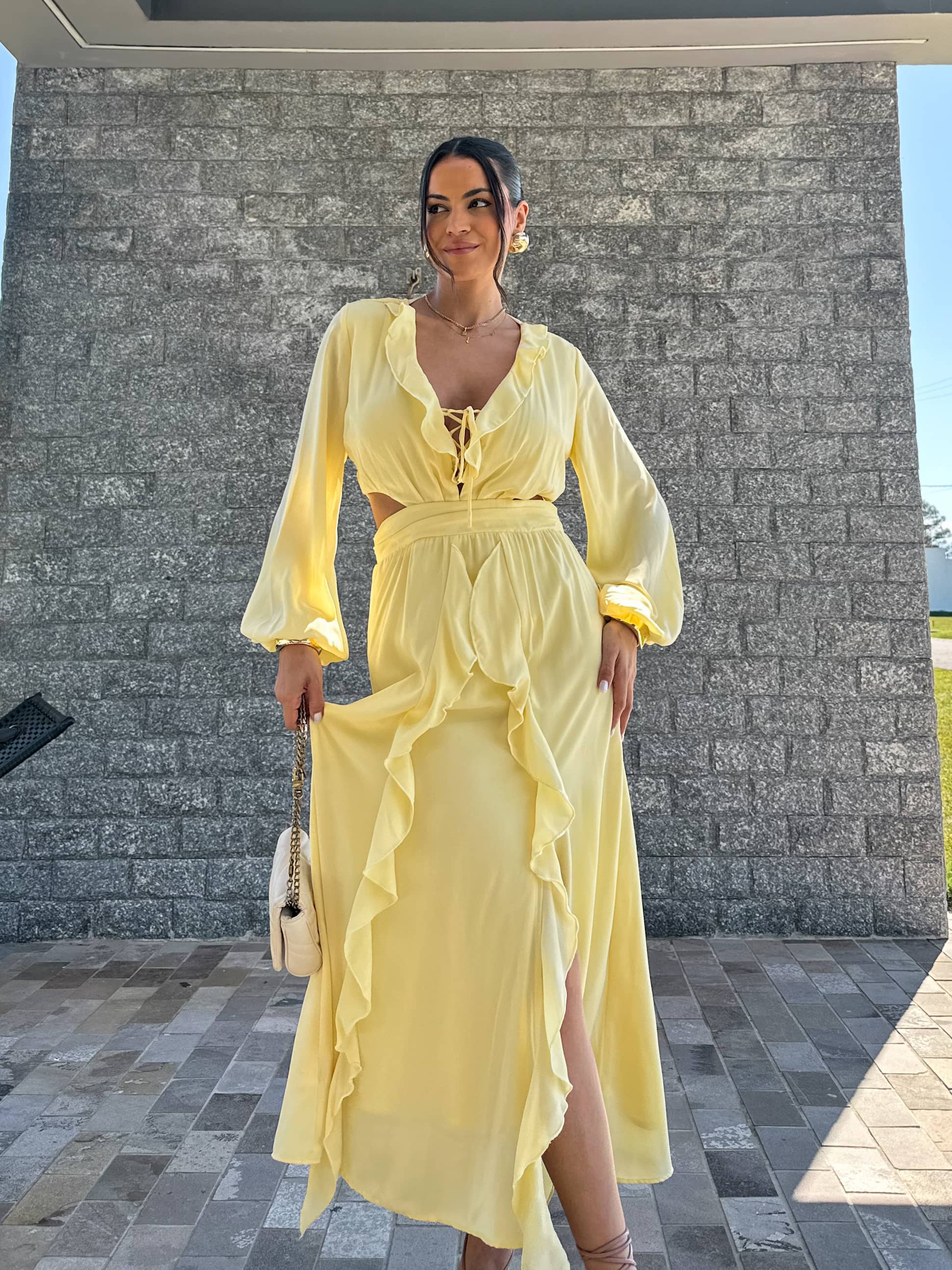 Vestido Manteiga Shan