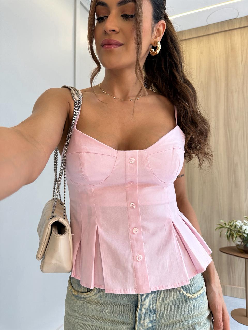 Blusa Rosa Kassi