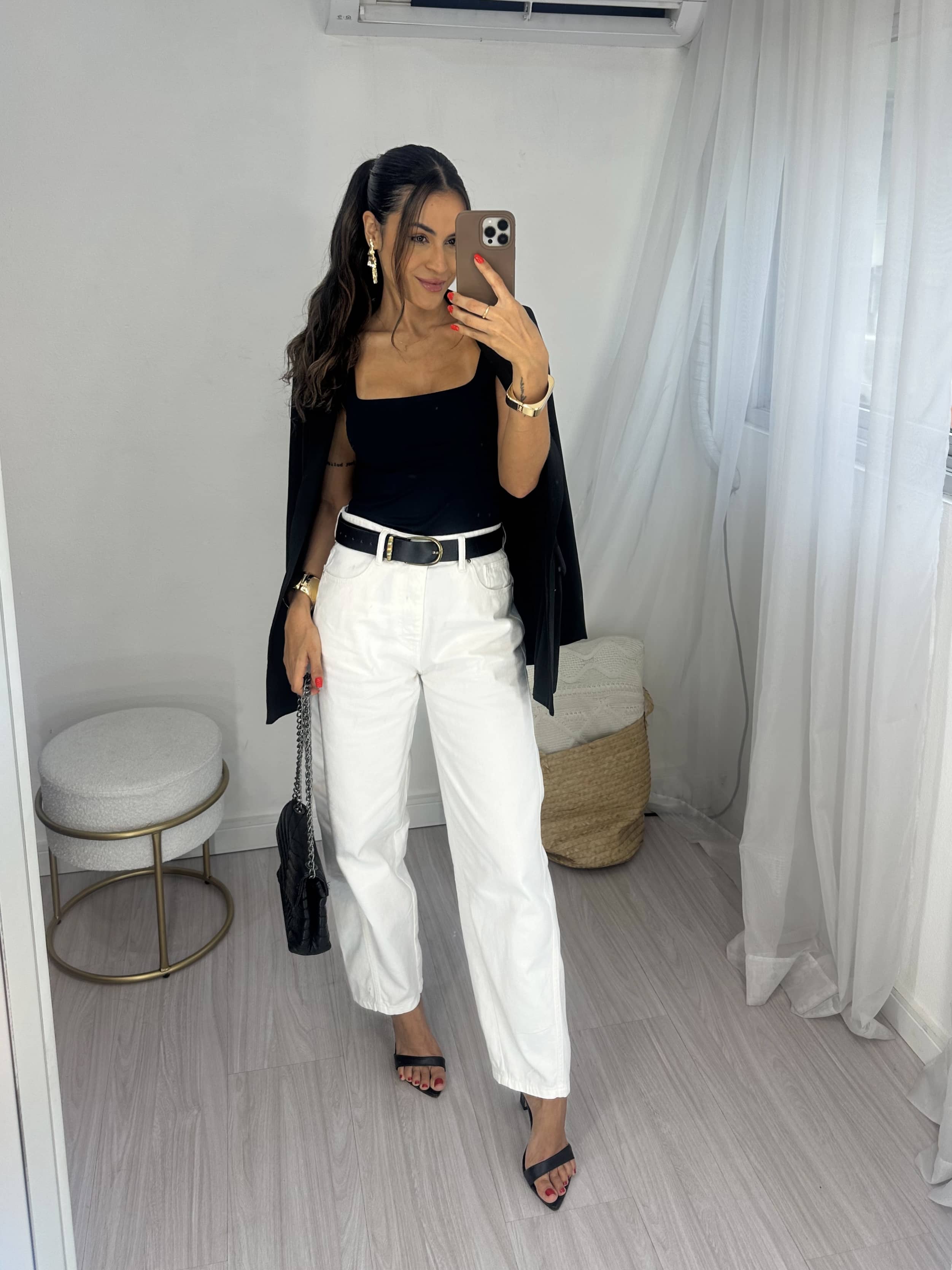 Calça Barrel Jeans Off Lyra