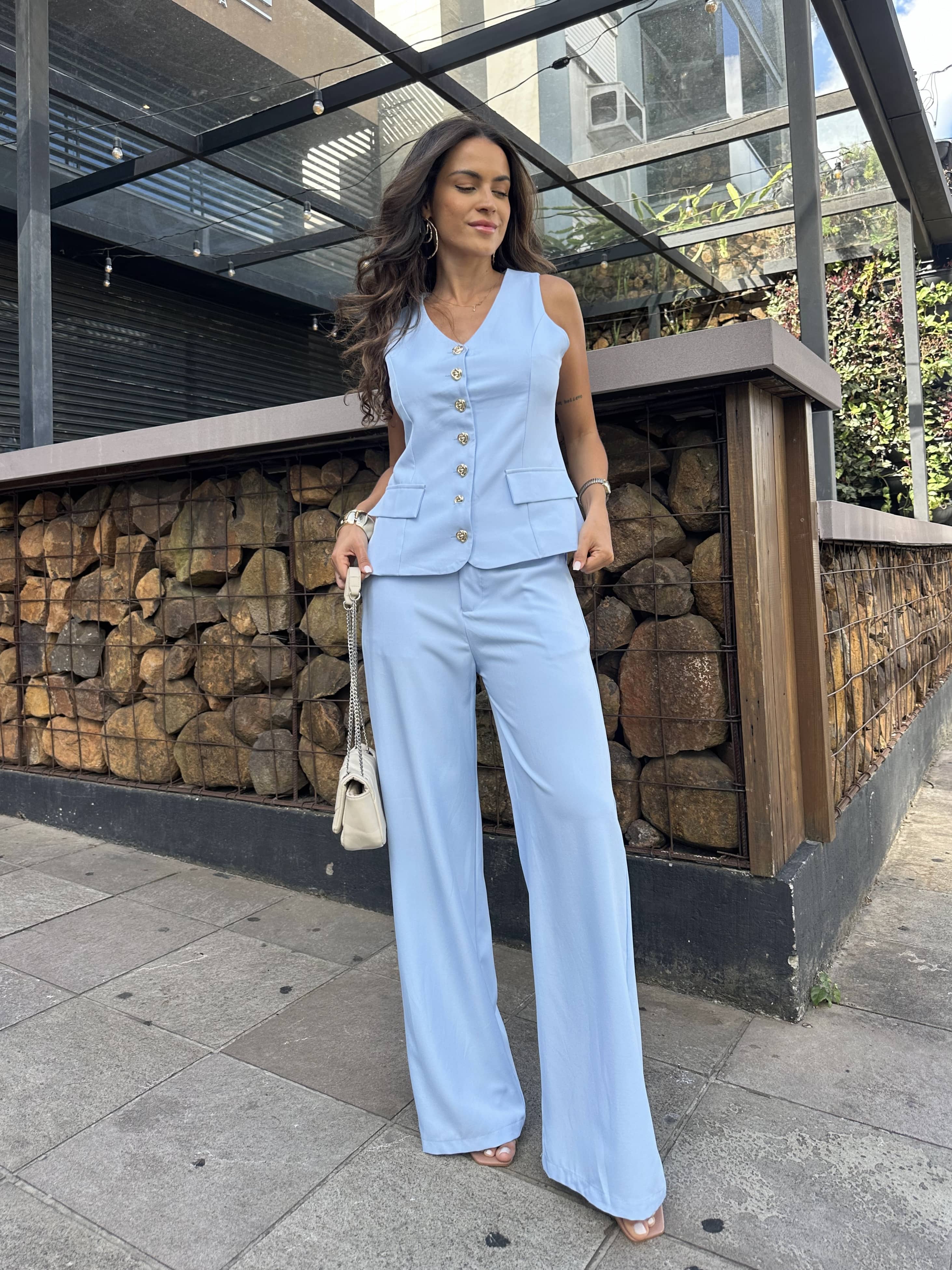 Conjunto Alfaiataria Azul Condessa