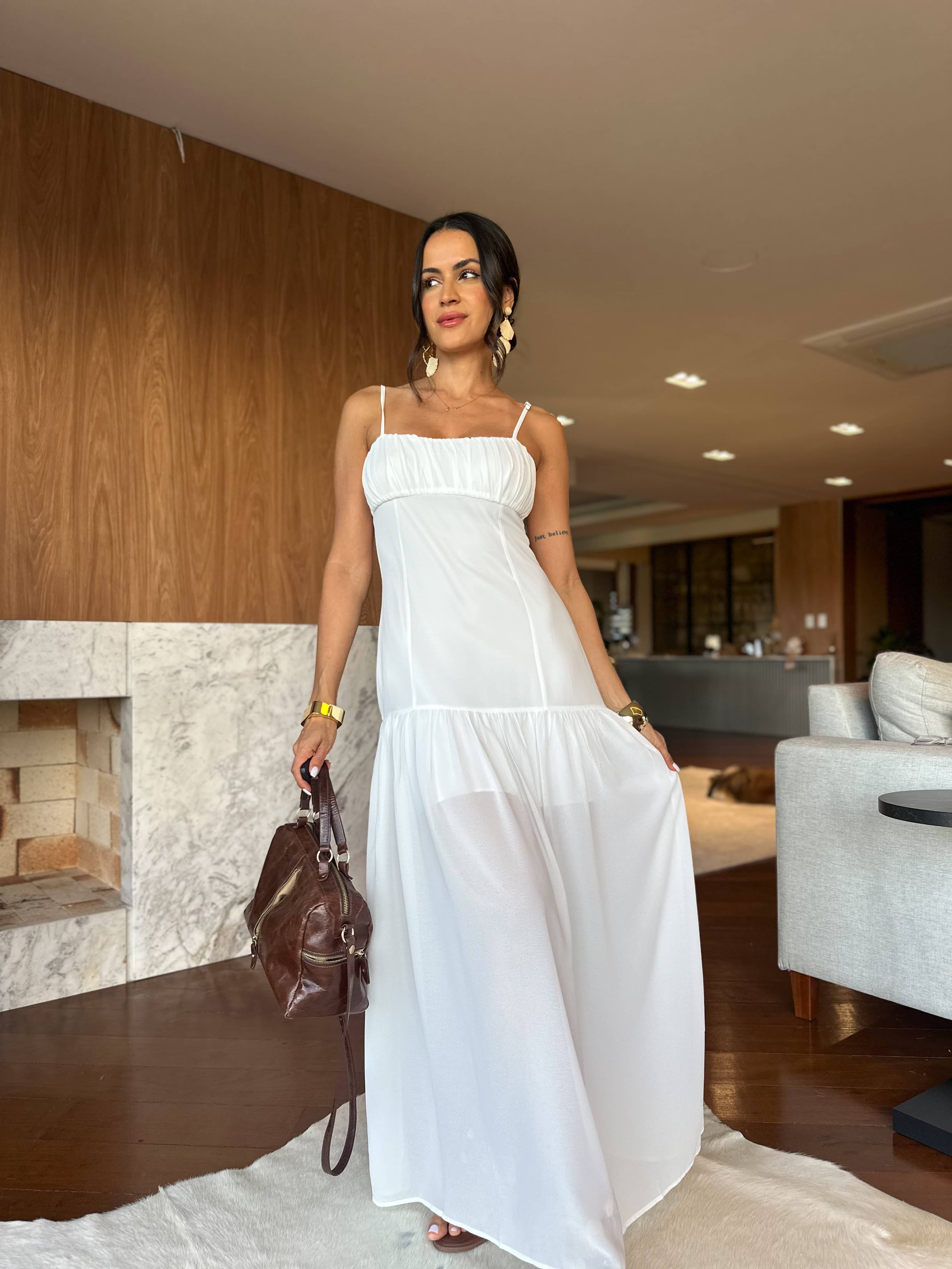 Vestido Alongado Off Betina