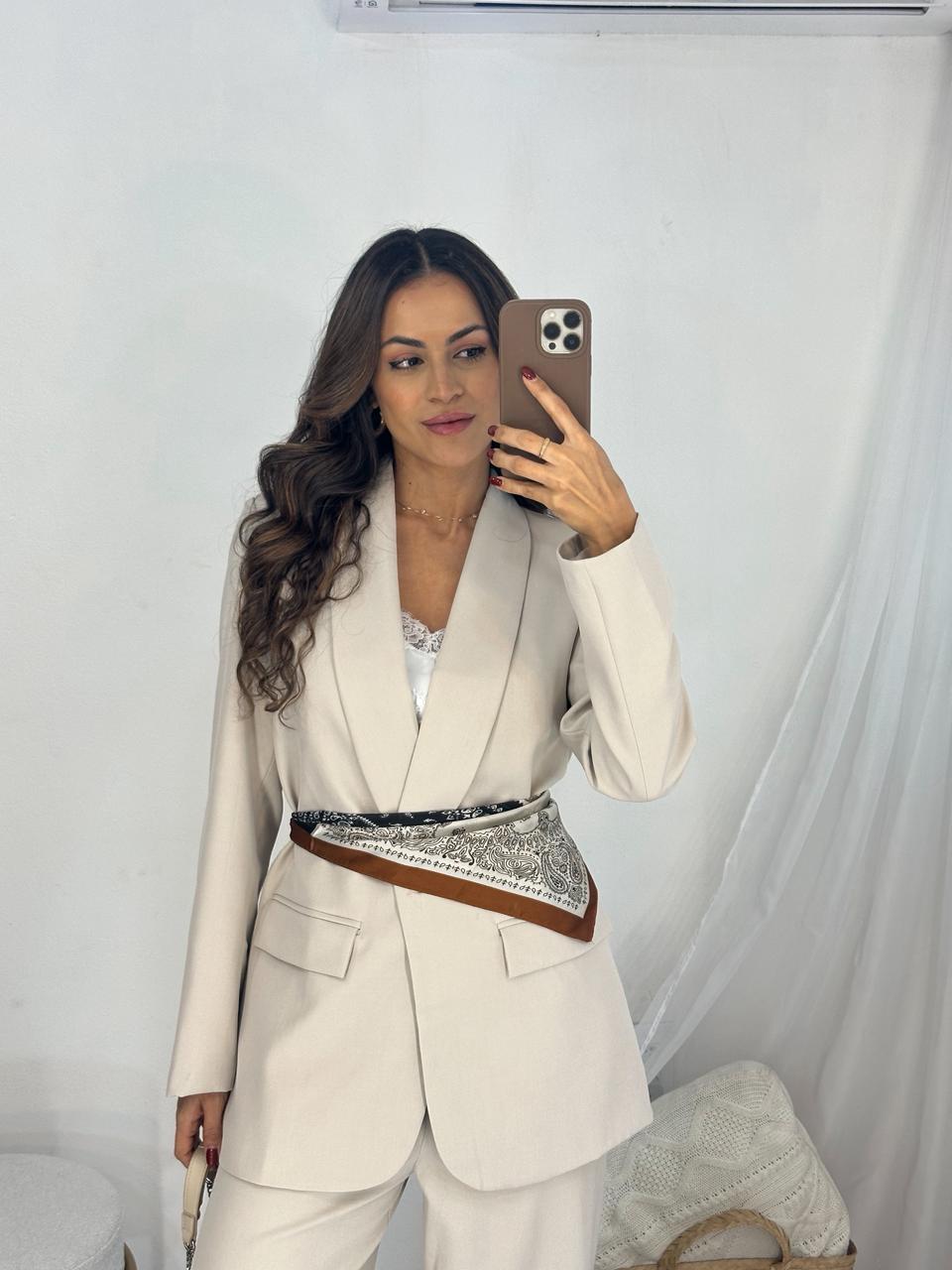 Conjunto Alfaiataria Areia Paula