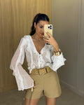 Short Alfaiataria Nude Nay