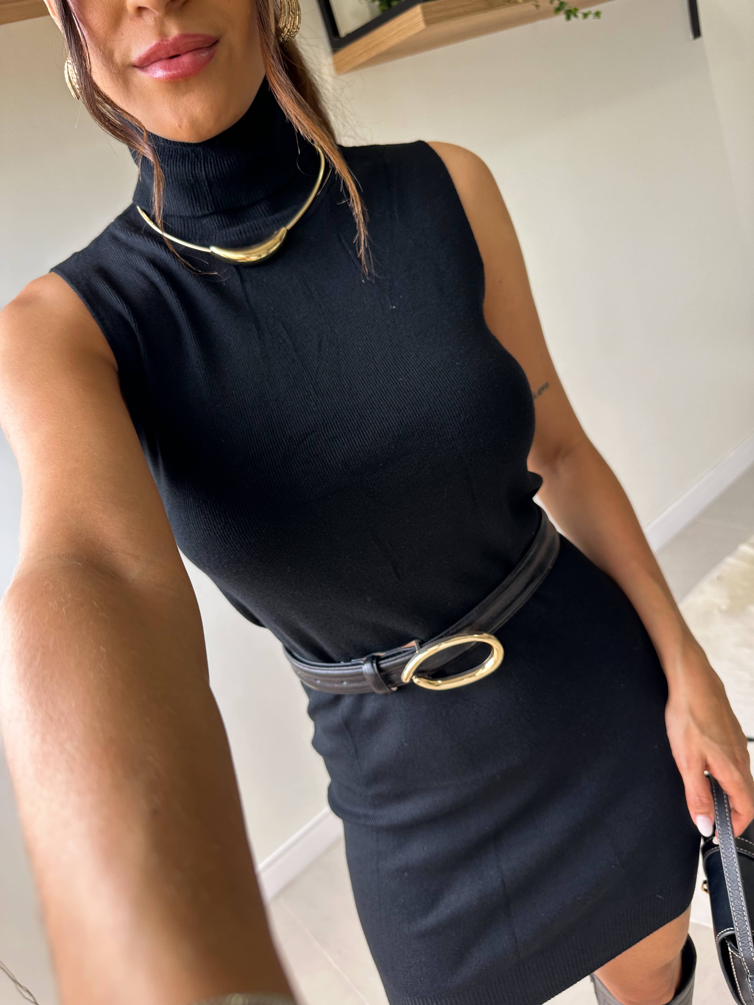 Vestido Modal Preto Bia