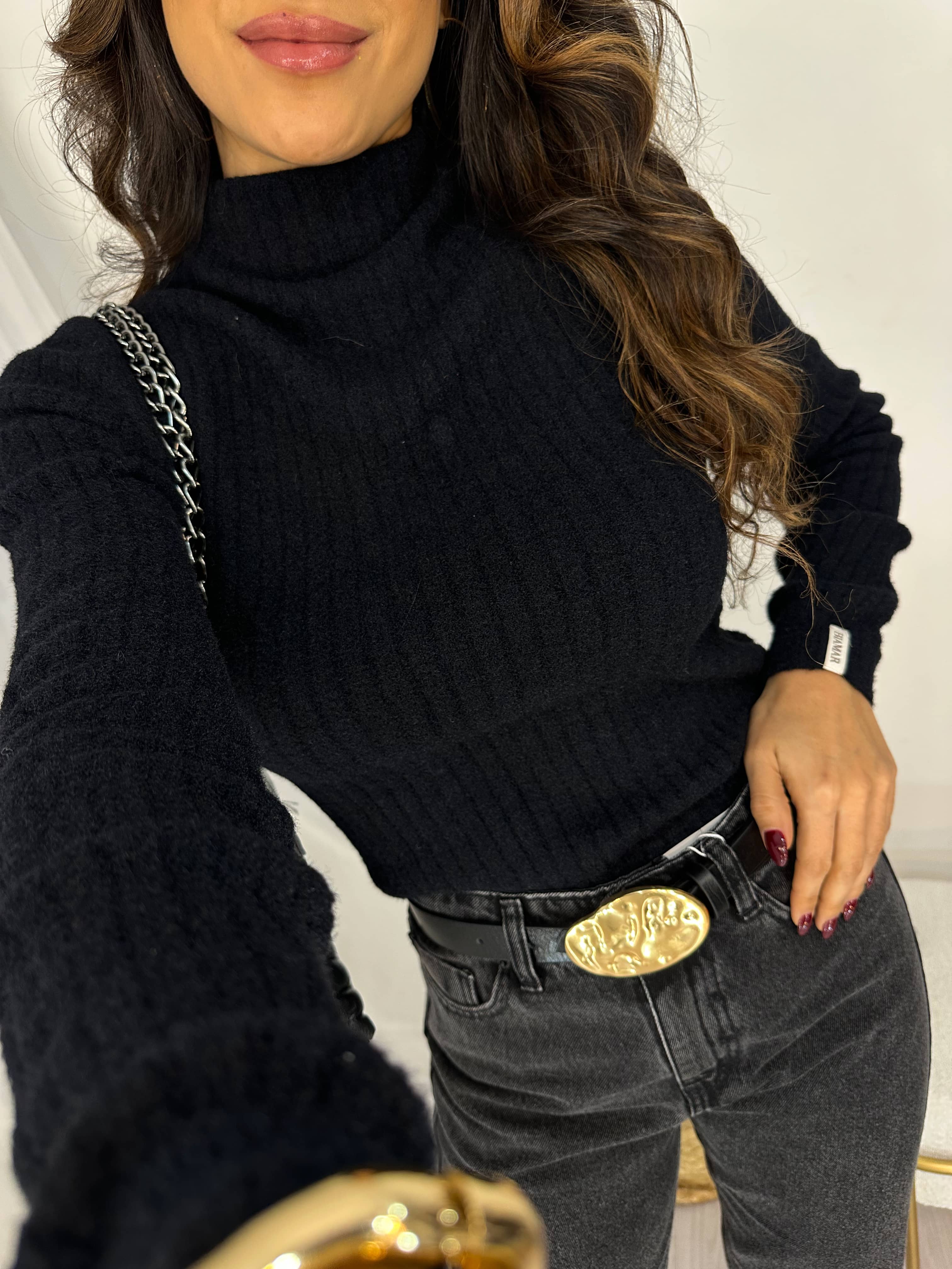 Blusa Térmica Tricot Preta June