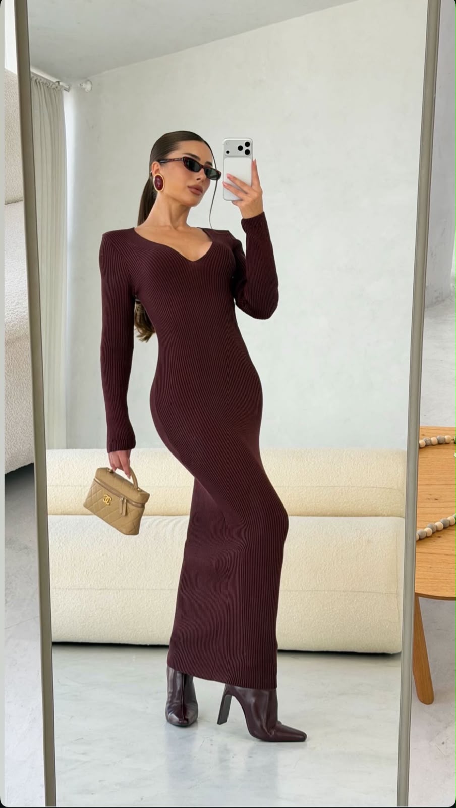 Vestido Modal Vinho Carol