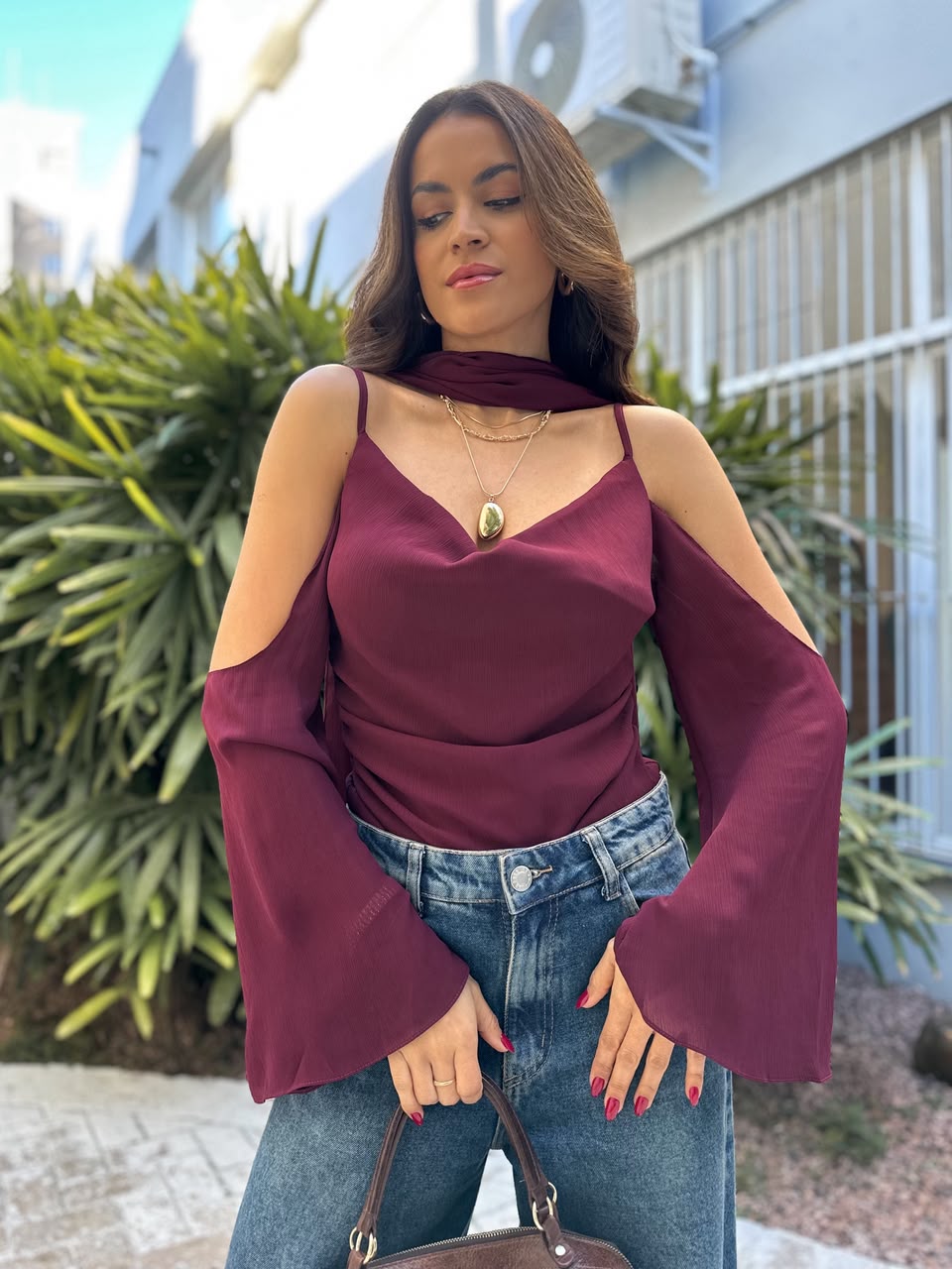 Blusa Vinho Roze