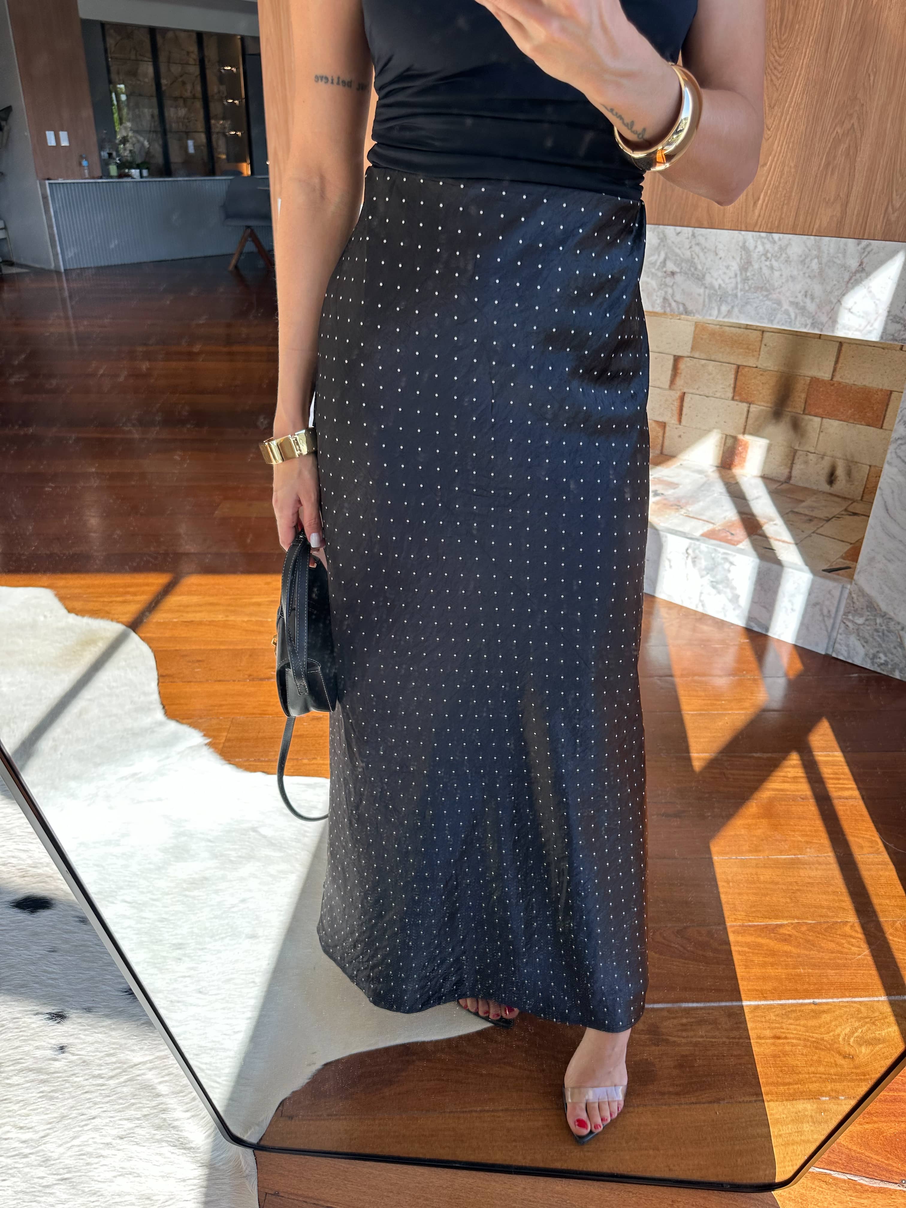 Saia Acetinada Poá Berla