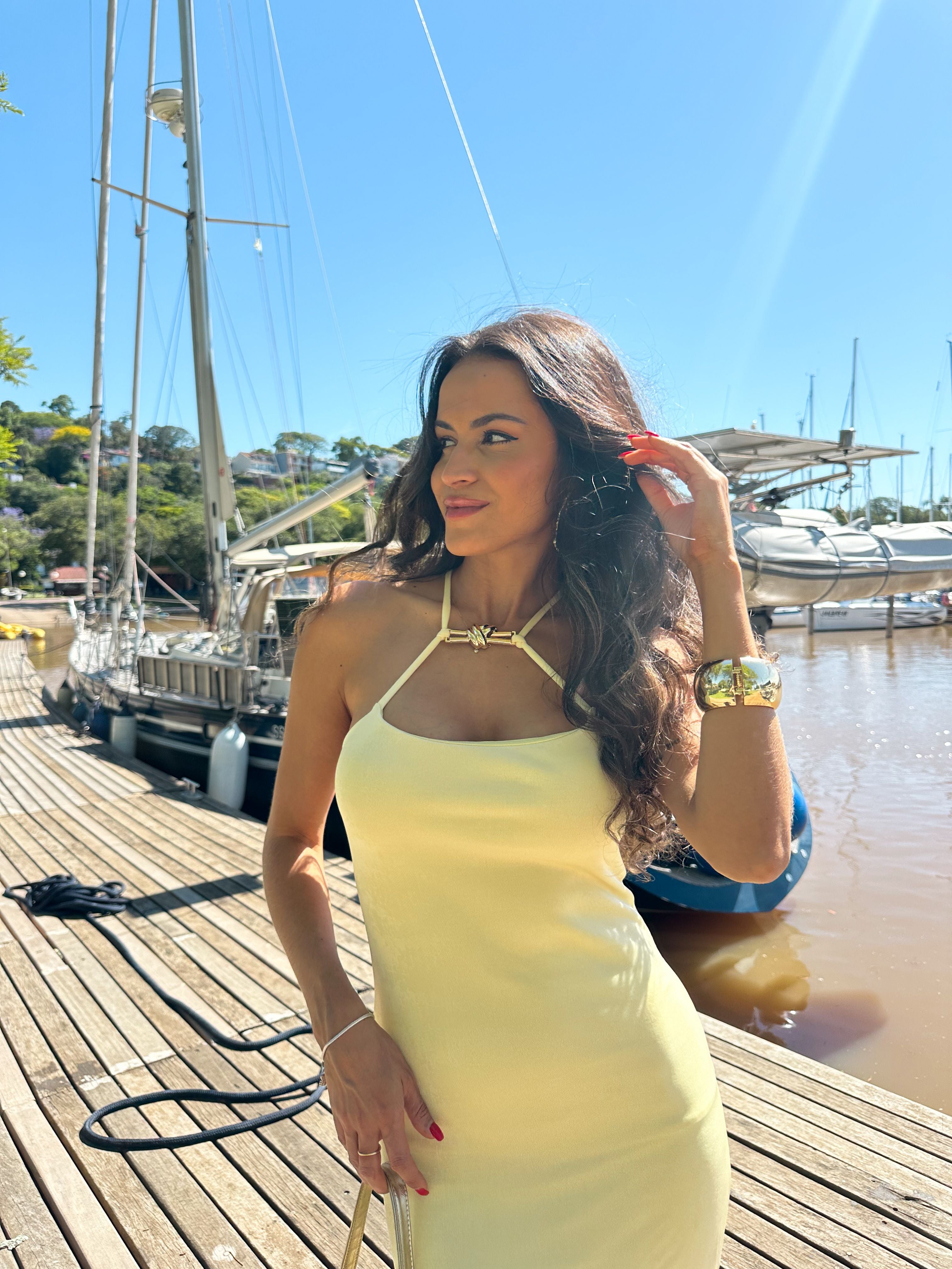 Vestido Amarelo Mist