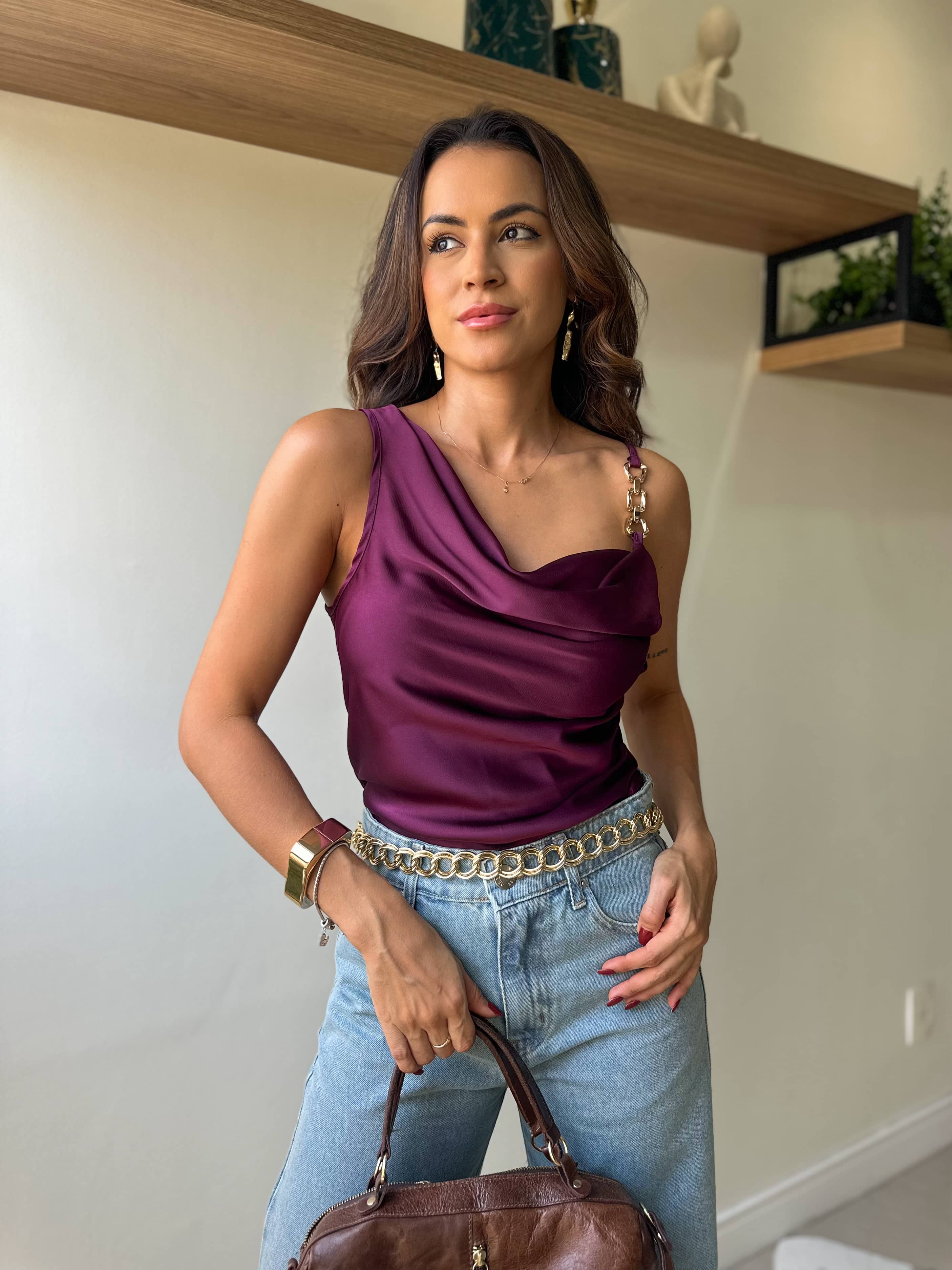 Blusa Vinho Elen