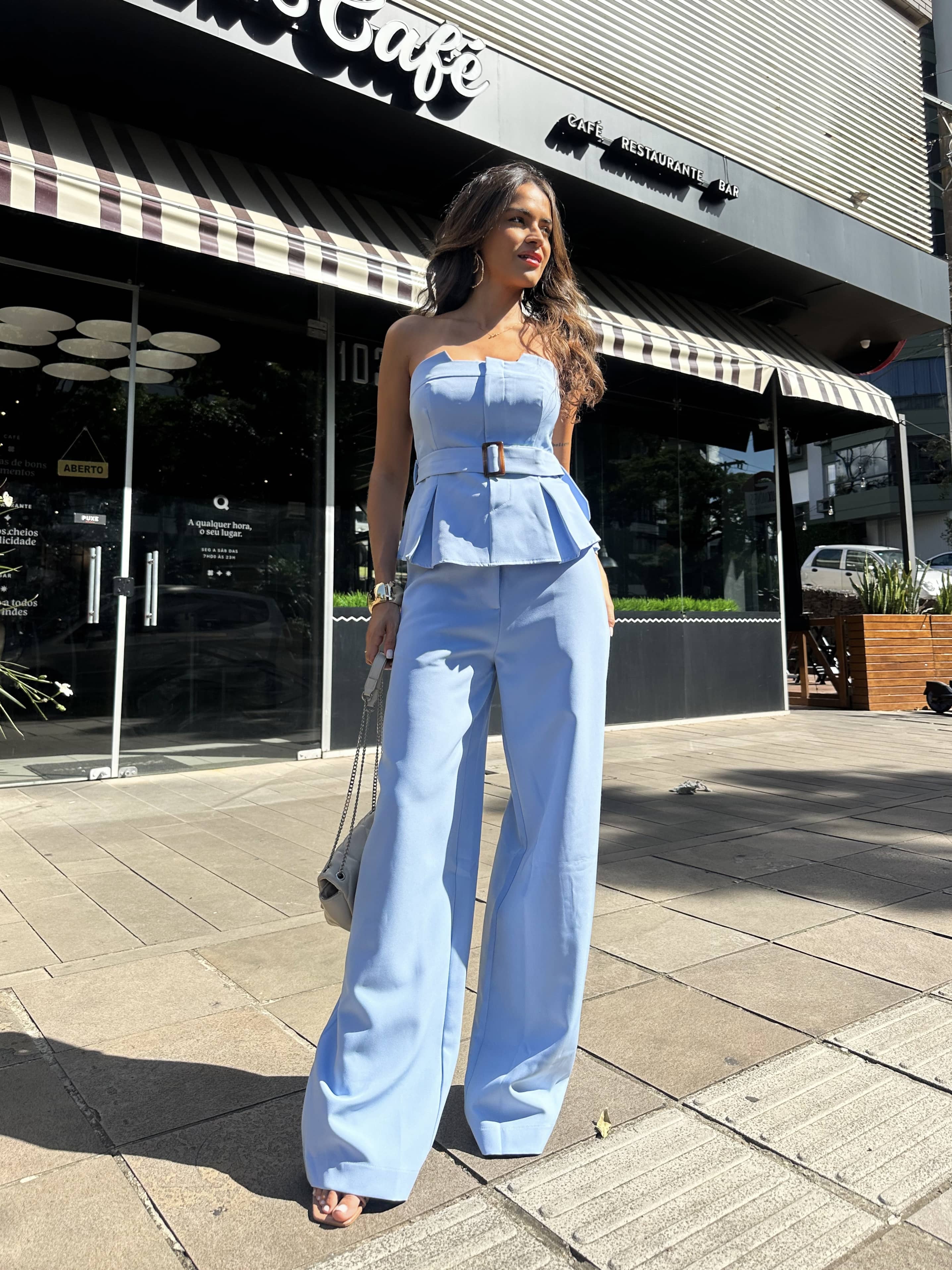 Conjunto Azul Alfaiataria Jacy