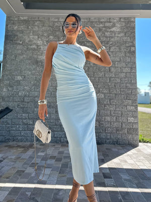 Vestido Azul Midi  Liana