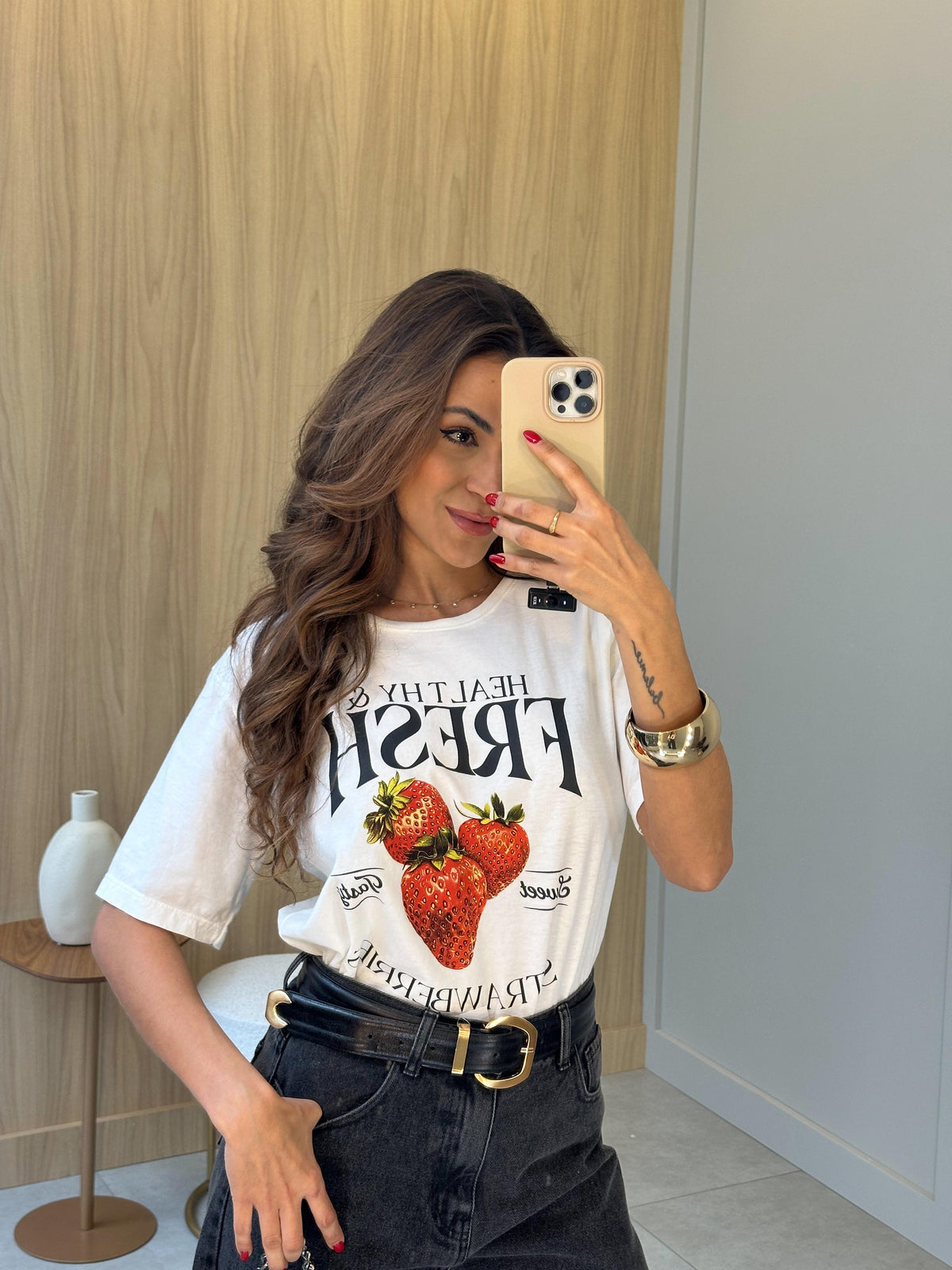 T-shirt Off Berry