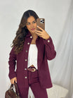 Camisa Jeans Vinho Harper